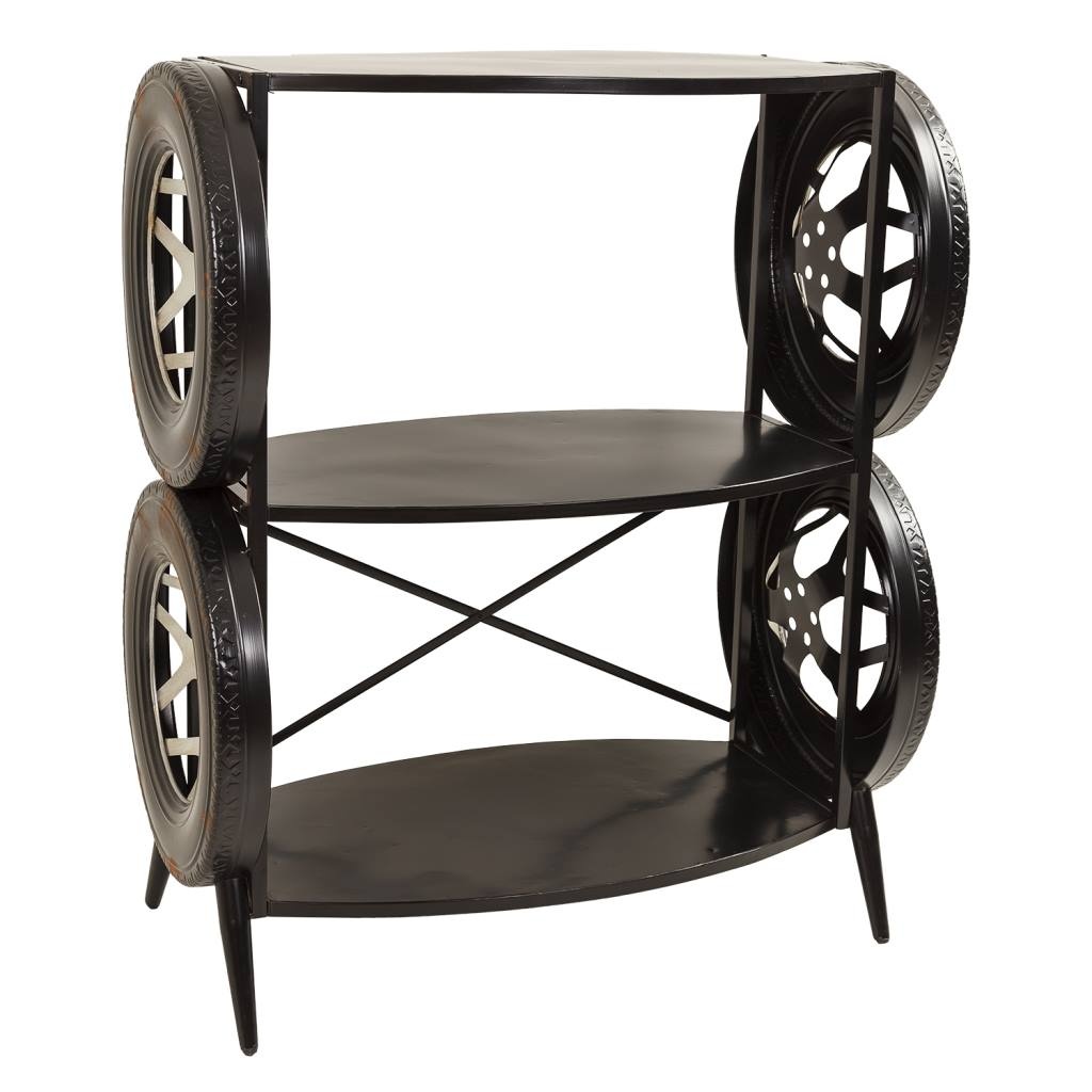 Wonderlust Deco - Estantería de metal negra 97x51x117,5 Negro 97x51x117,5h cm
