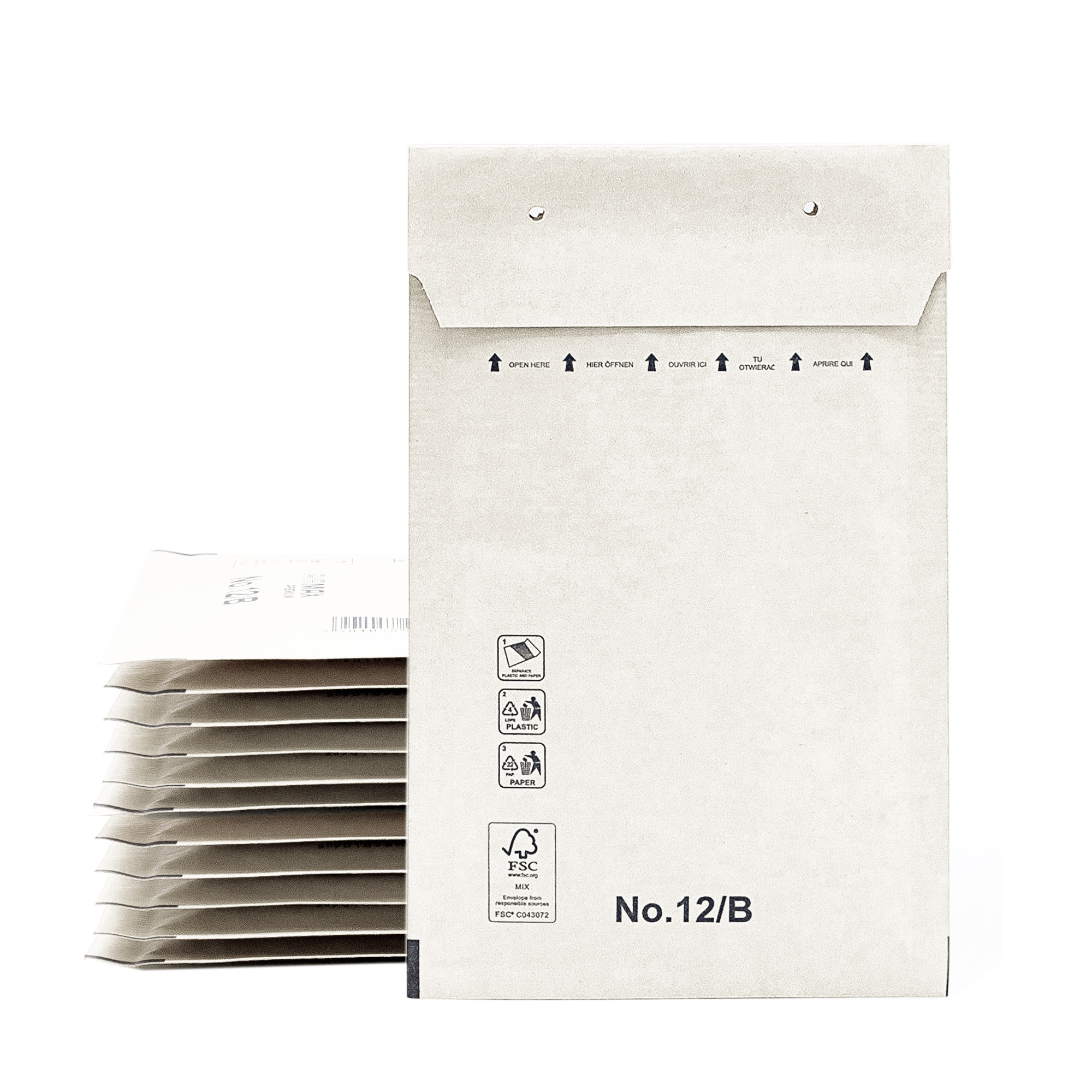 Sobres Acolchados, Sobres para Envíos, Bolsas de Papel con Interior de Burbujas, Color Blanco, Bolsas para Envíos con Cierre Adhesivo - Ofituria (5 Sobres, 100x165mm)
