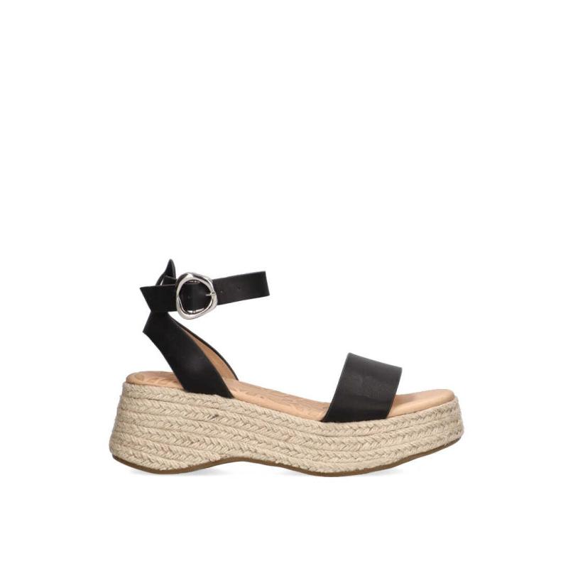Sandalia Mustang - Mujer - Suela Doble - Modelo 51729 - Color Negro