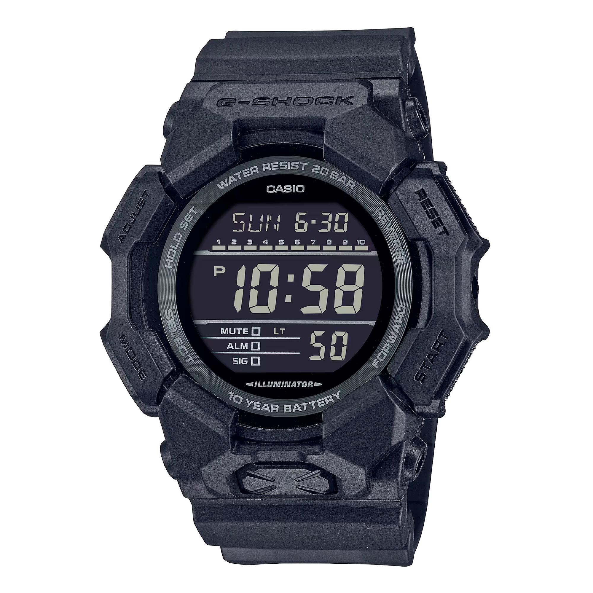 Reloj De Pulsera Casio G-Shock - Gd-010-1A1Er Correa Color: Negro Dial Lcd Negro Hombre