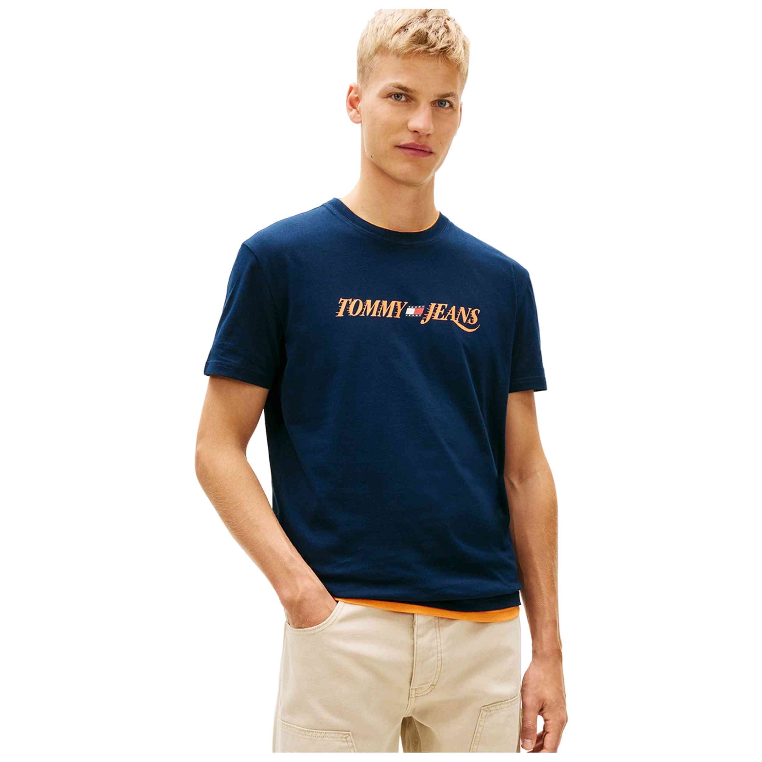 Camiseta De Manga Corta Tommy Hilfiger modelo TJM REG VINTAGE LA SS TEE para Hombre en color Azul