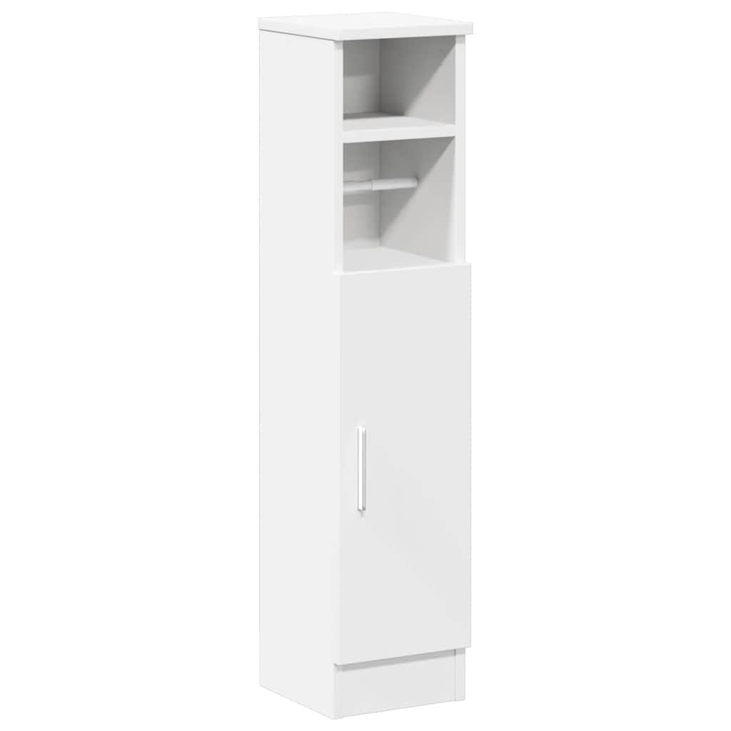 vidaXL Mueble de baño con portarrollos blanco 20,5x22x90 cm