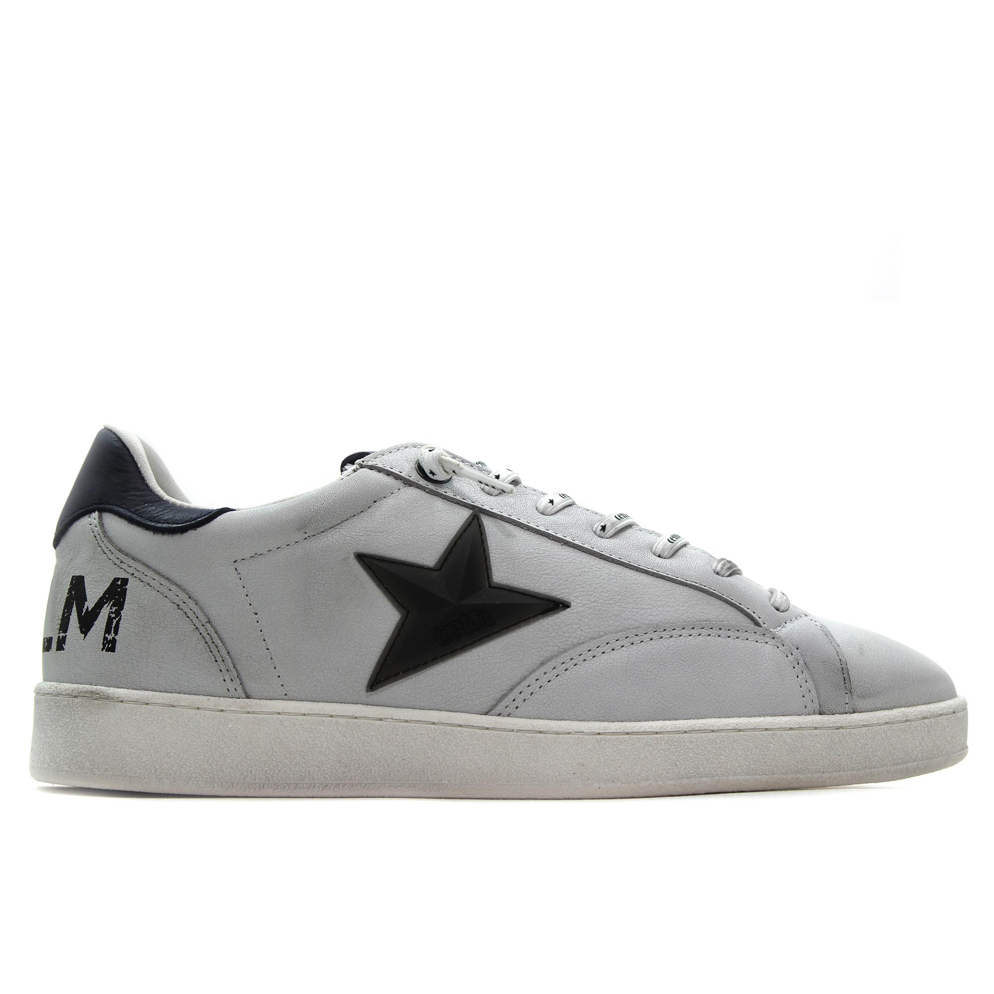 Cetti C-1342 Zapato deportivo casual,sneakers cordon elástico,plantilla extraible,suela de goma,de piel,estrella para caballero