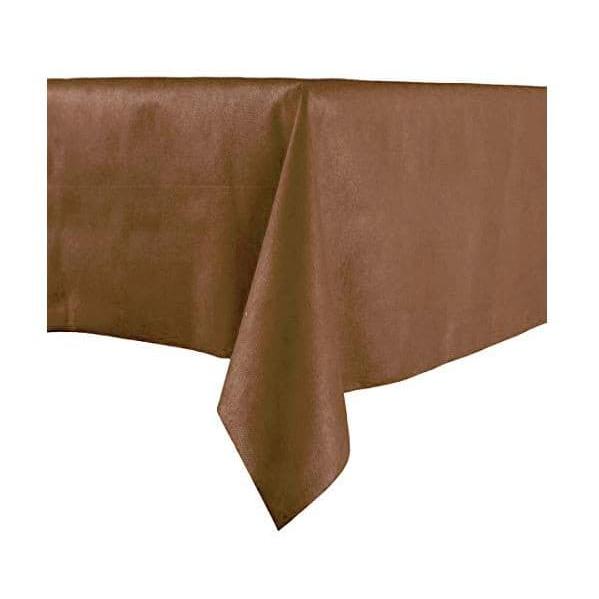 MONOUSO | Mantel no Tejido Novotex Cortado 1x1m Marrón (150 Uds)