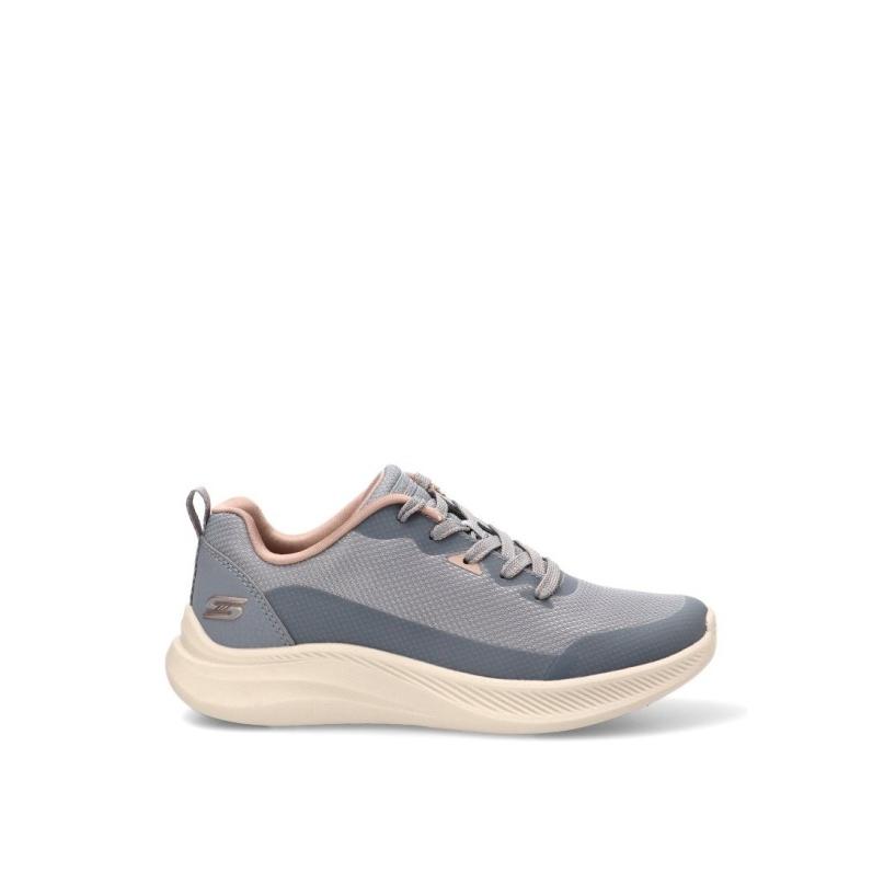 Zapatillas Casual Skechers - Mujer - Suela Plana - Modelo 117730 - Color Azul