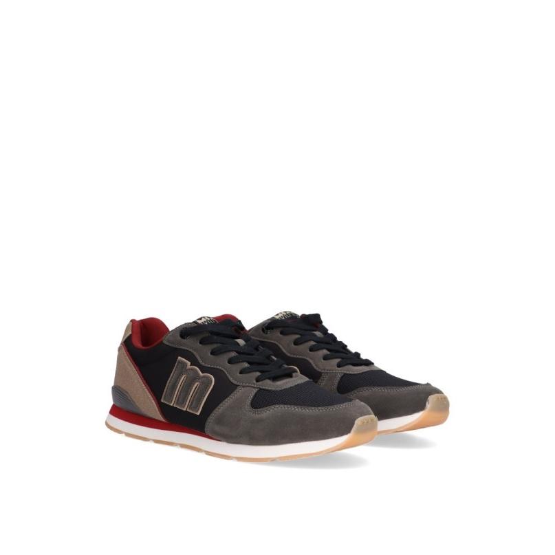 Zapatillas Casual Mustang - Hombre - Suela Plana - Modelo 84467 - Color Negro