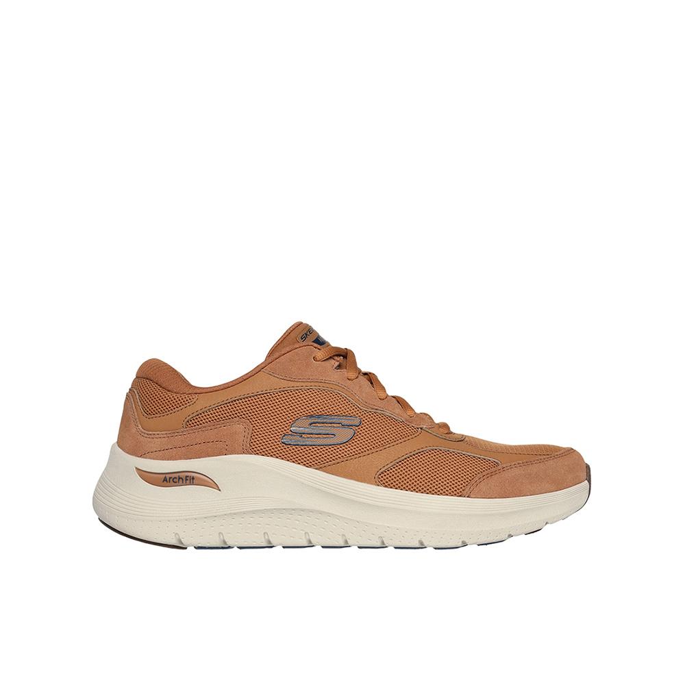 Skechers Arch Fit 2.0 - The Keep Zapatillas para hombre camel en textil y serraje 84332
