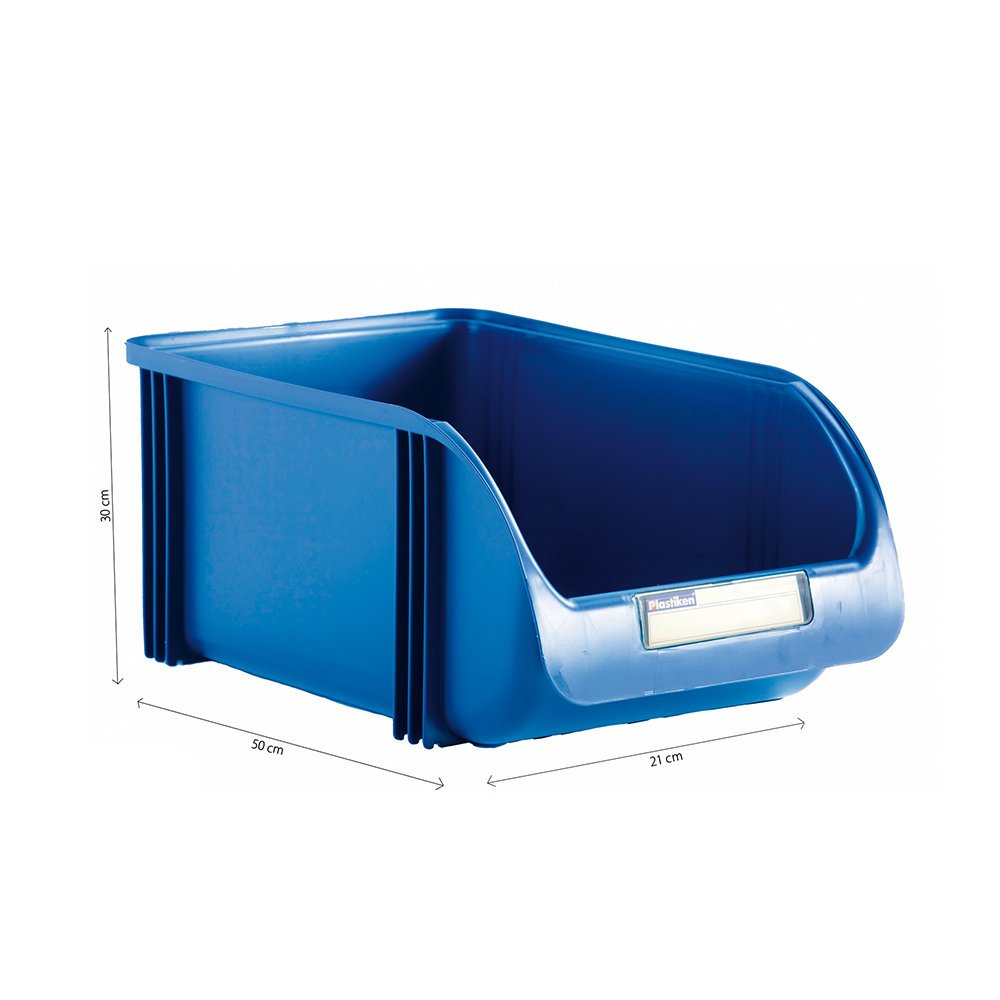 gaveta apilable 30cm color titanium azul
