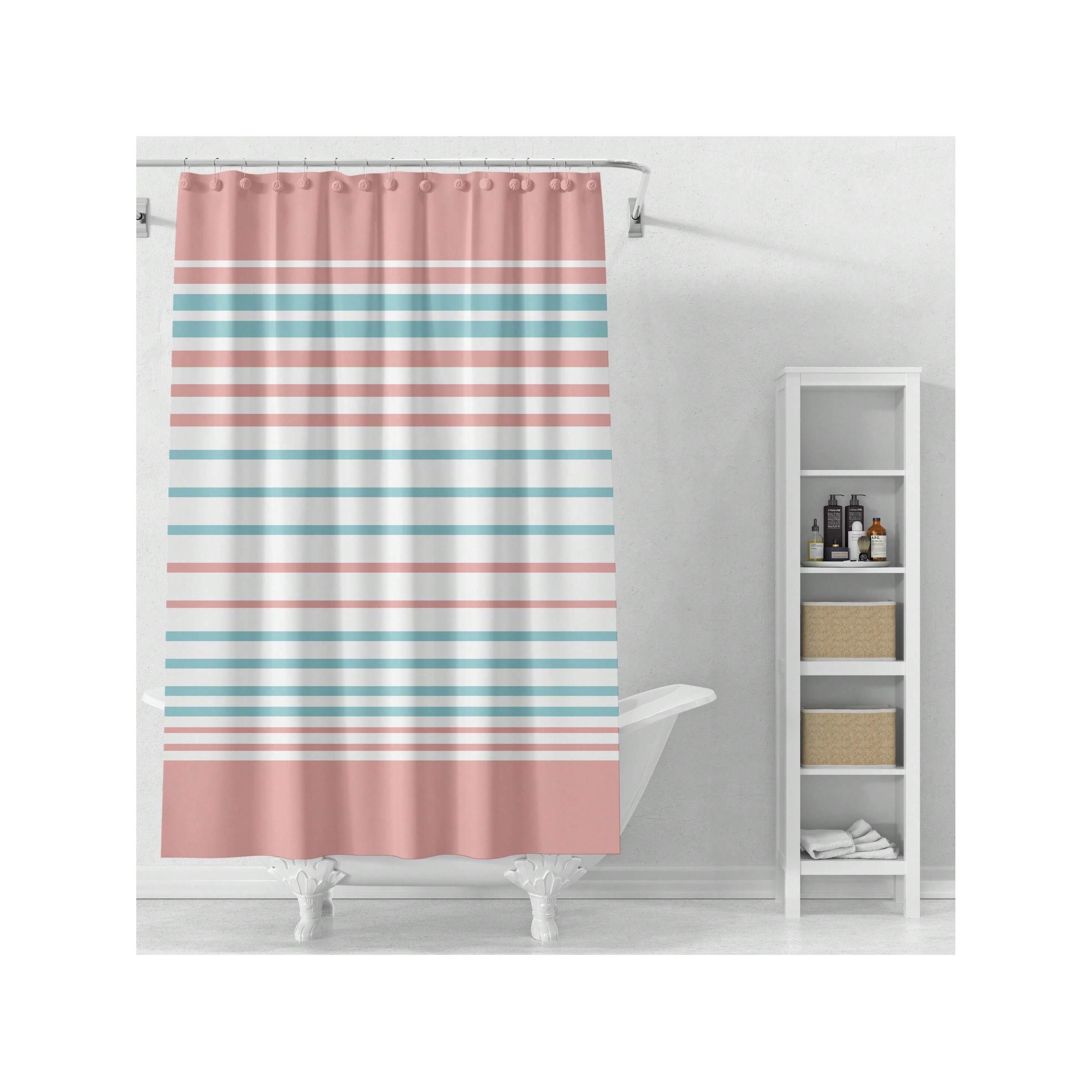 Cortina de baño impermeable y antimoho con ganchos incluidos|Diseños creativos y modernos (mármol, estrellas, gatos, hojas, gotas de agua y más)|Ideal para separar áreas húmedas en ducha o bañera|Privacidad, decoración y funcionalidad en un solo producto
