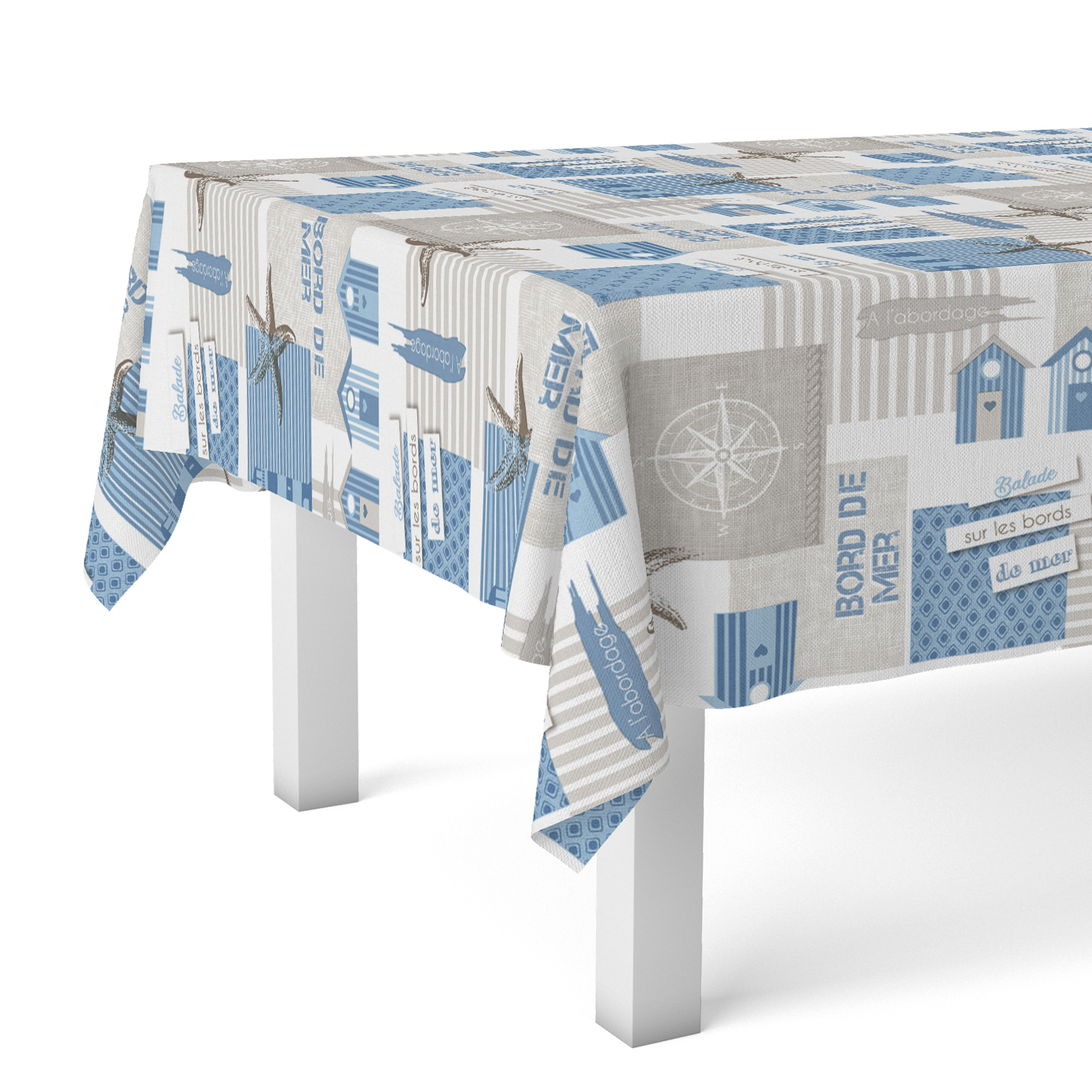Valentia Home Mantel Hule STAR | Mantel Estampado Antimanchas | Mantel Repelente de Agua | Mantel Protección Mesa | Mantel al Corte para Comedor o Cocina | Varios tamaños | Mantel Rectangular y Redondo al Corte