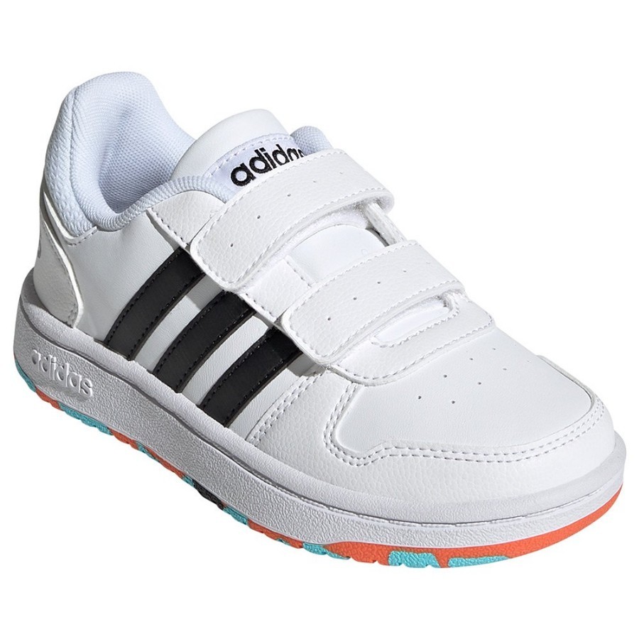 ADIDAS HOOPS 2.0 CMF I BB VELCRO BLANCO/NEGRO