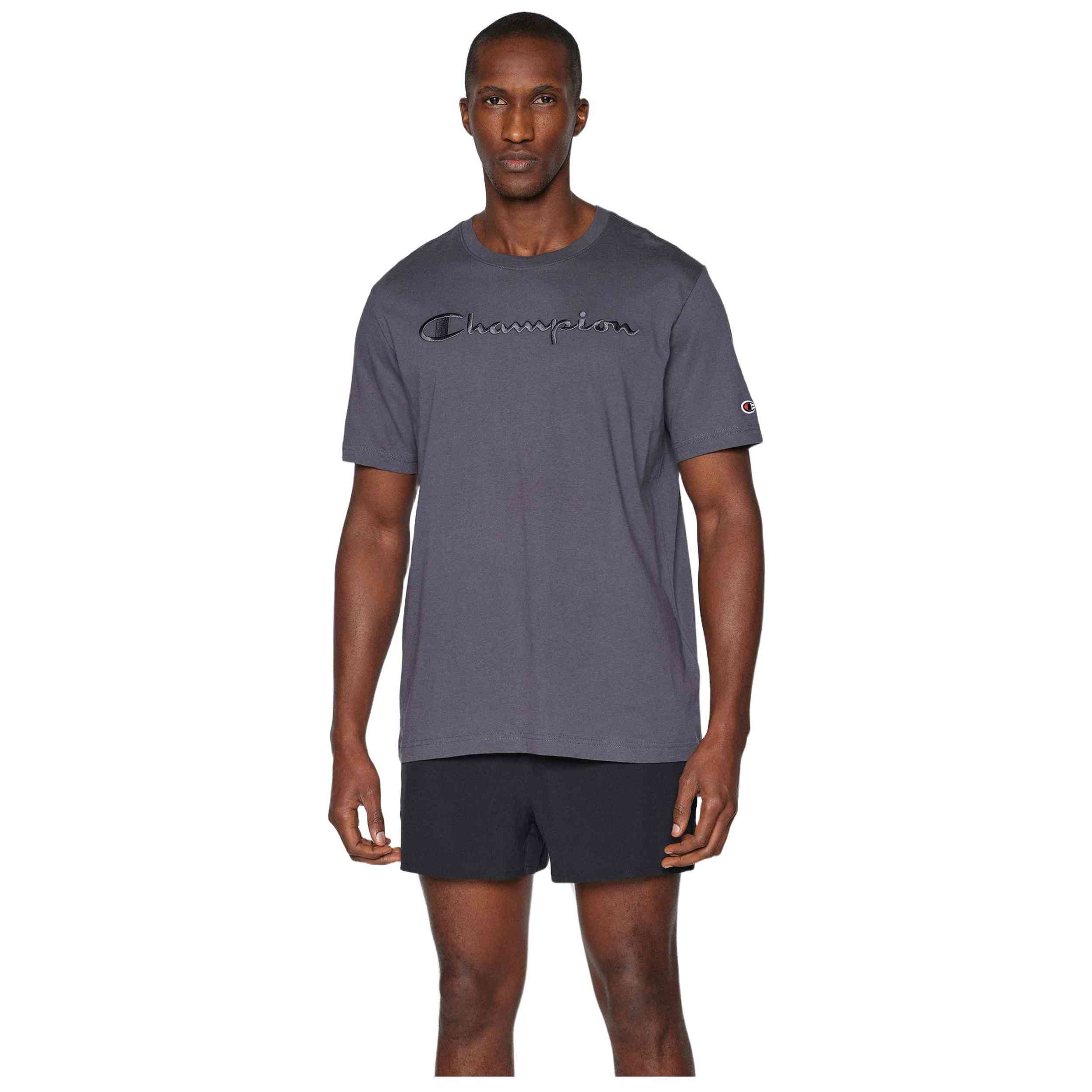 Camiseta De Manga Corta Champion para Hombre en color Gris