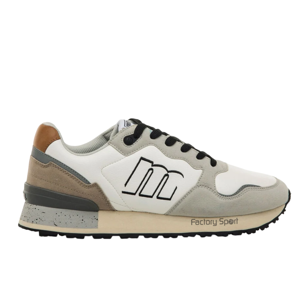 MUSTANG 84427 ZAPATILLAS PIEL BLANCO/GRIS C58409 PARA HOMBRE
