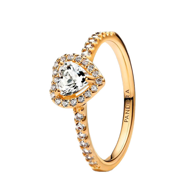Pandora Anillo Corazón en relieve 168421C01 , para Mujer
