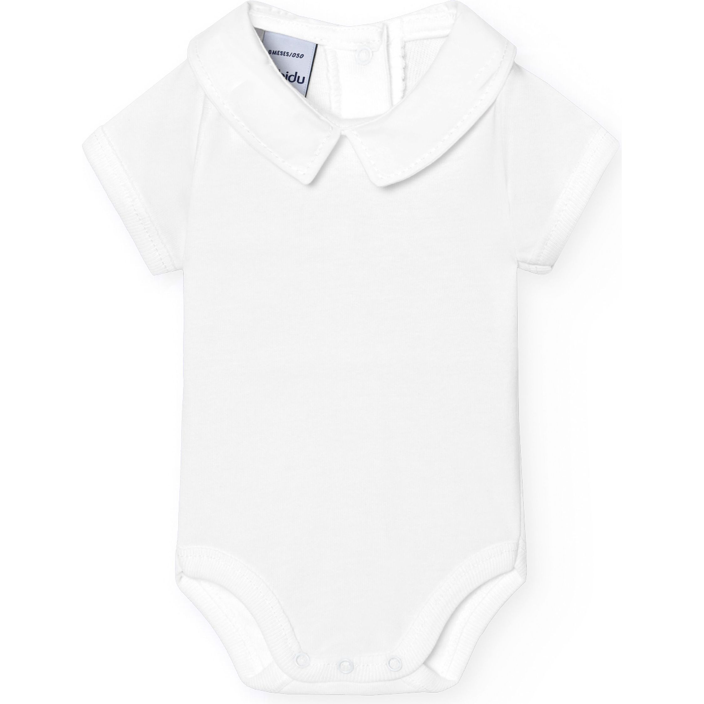 Babidu - Body de cuello de polo para bebé 100% algodón hecho en España - Body de bebé hecho por Babidu, suave y cómodo