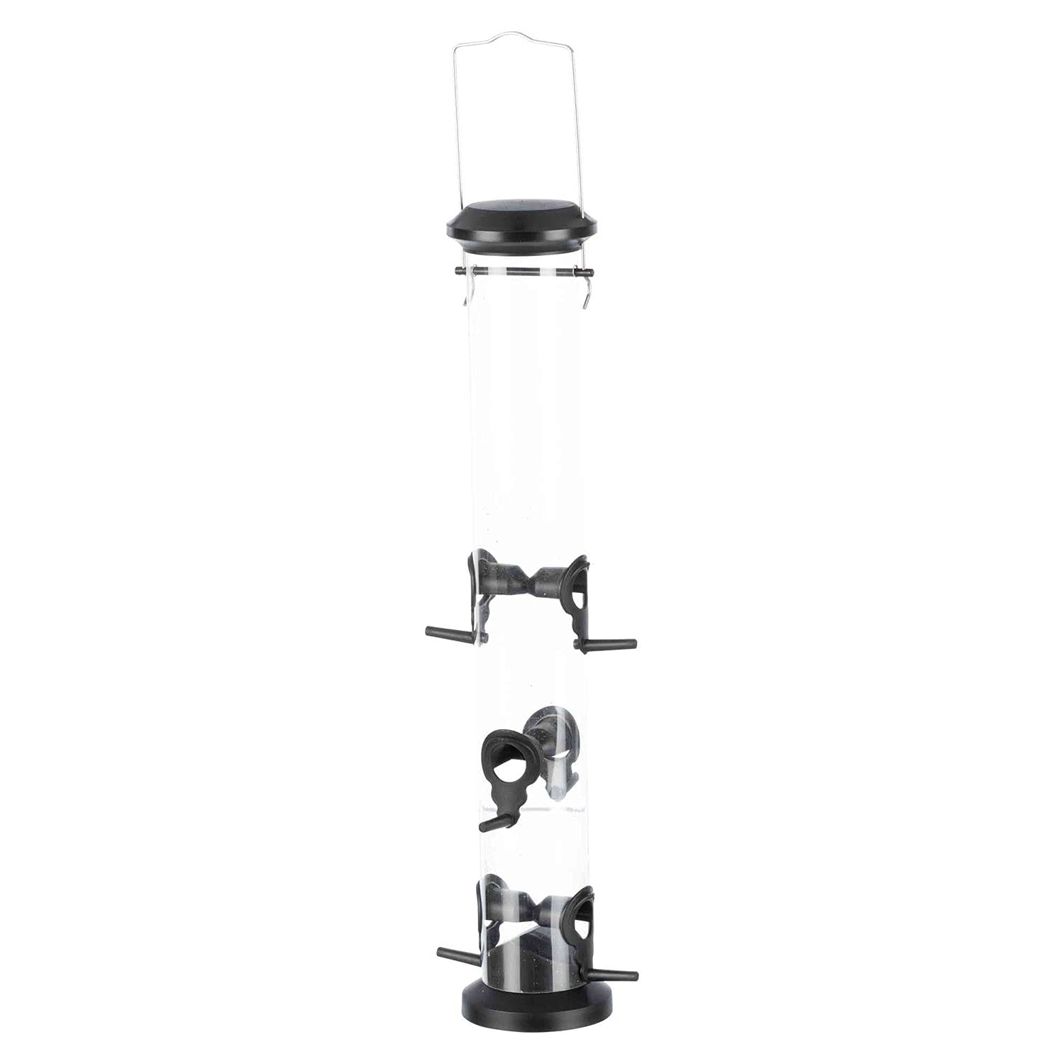 TRIXIE Dispensador Comida, 1,000 ml/13×48×13 cm, Negro