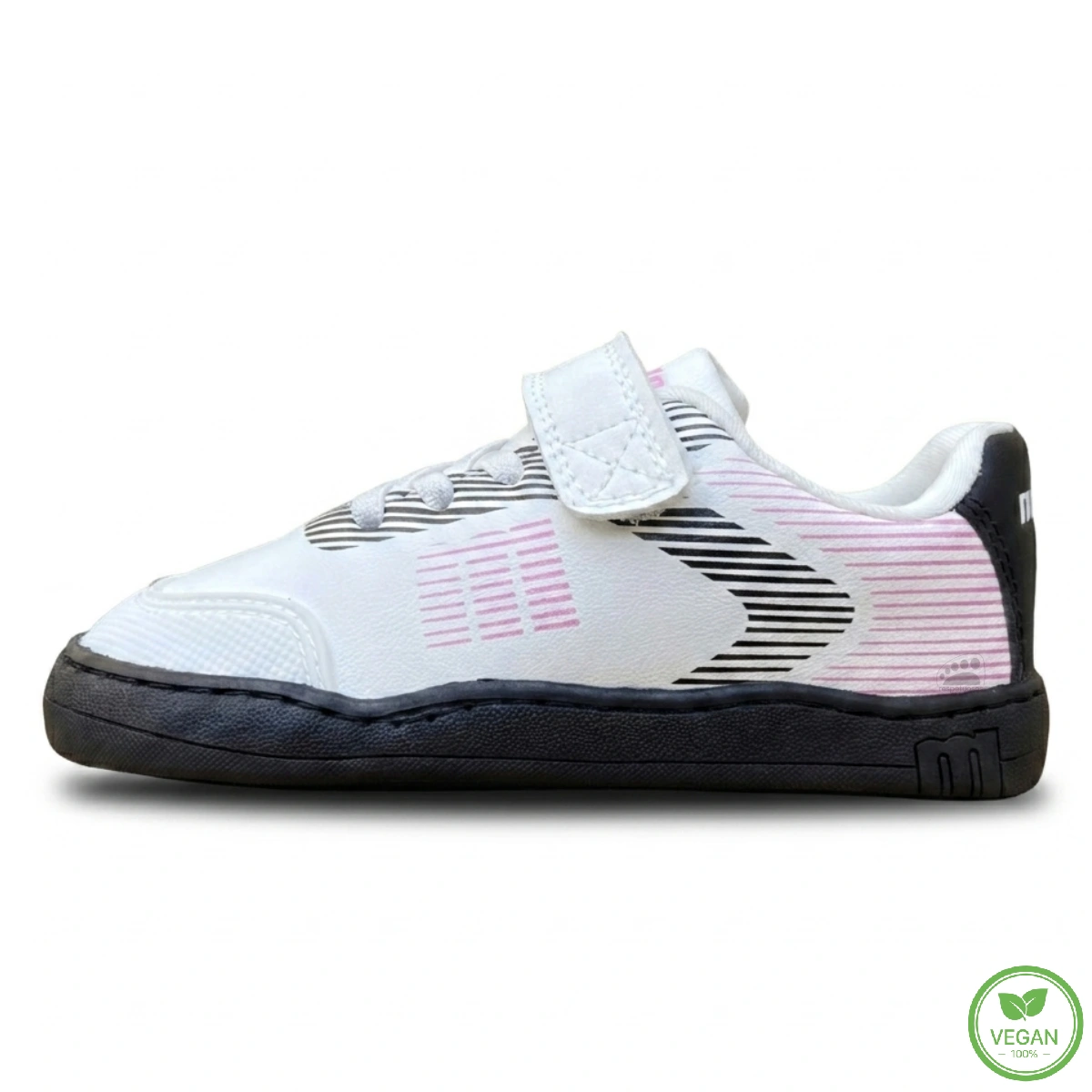 Zapato respetuoso barefoot Mustang Free 49320 Blanco / Negro infantil