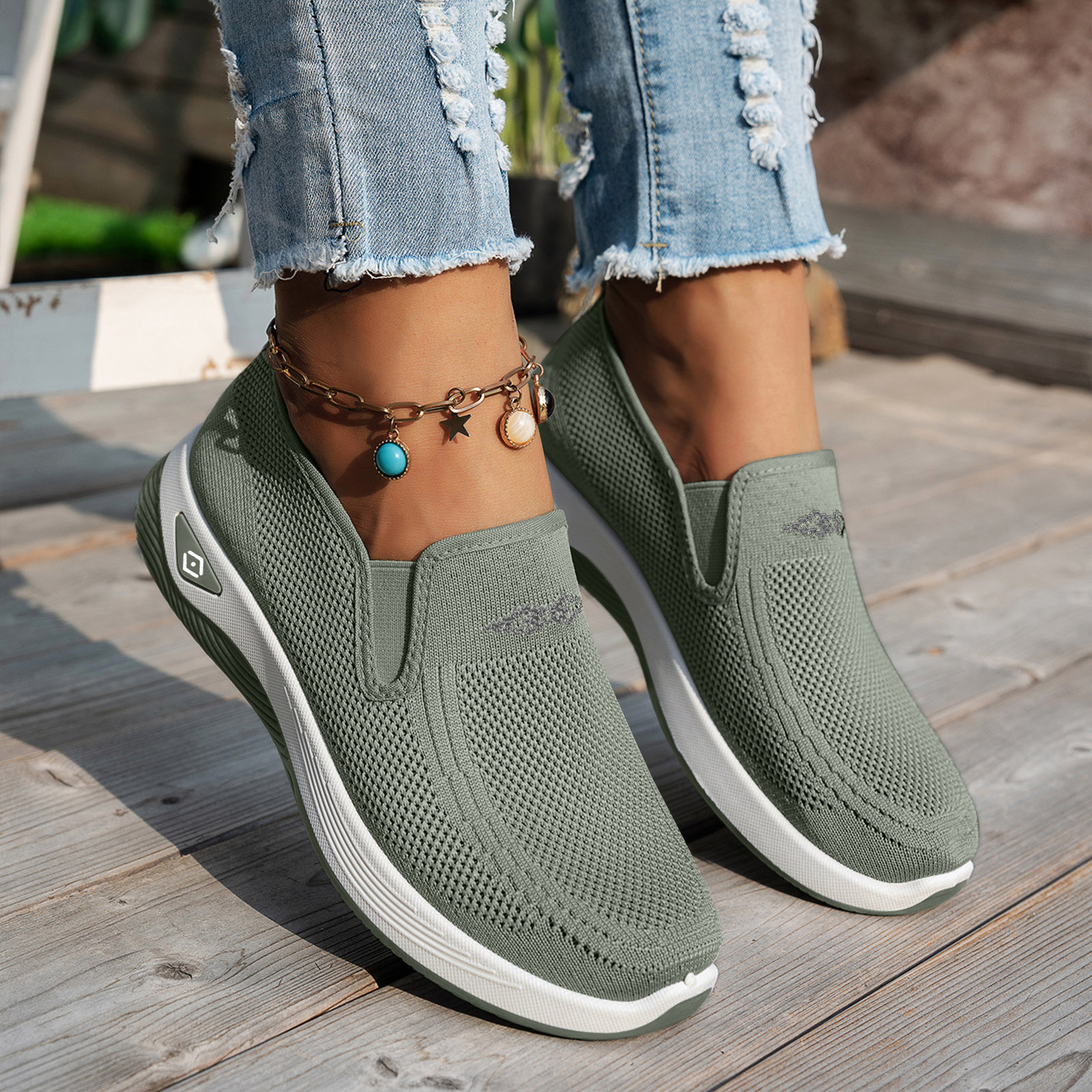 TK Zapatos Deportivos Casuales Para Mujer Antideslizantes Ligeros Y Transpirables Zapatillas Para Correr Y Caminar Al Aire Libre