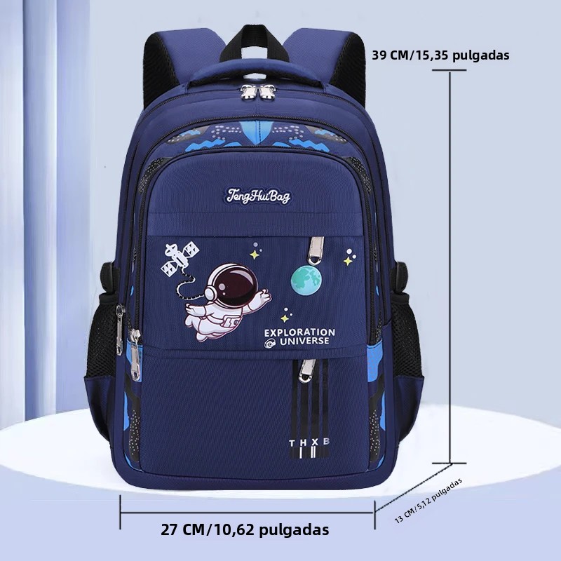 TK Nueva Mochila Para Niños Y Niñas Escuela Primaria Estudiantes Boys Y Girls Adecuada Para 6-12 Años Material Principal Nylon Cierre De Cremallera