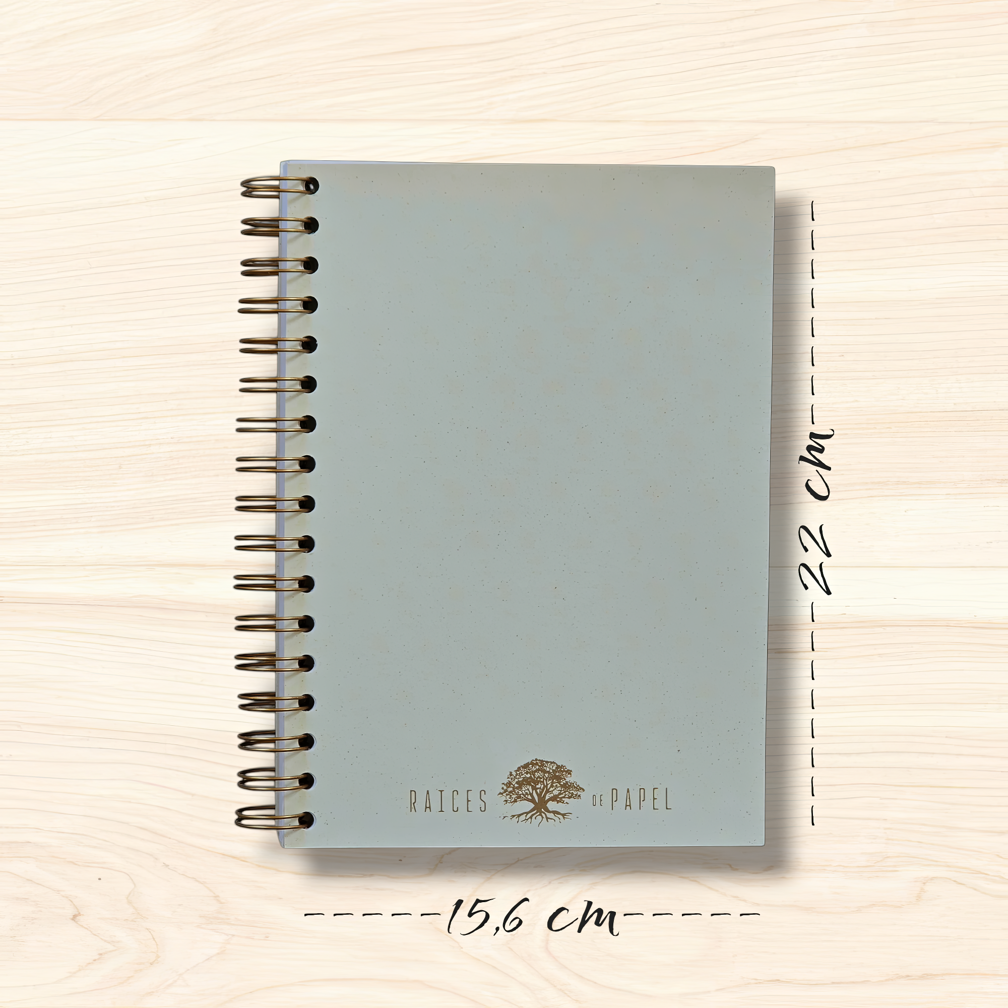 Cuaderno Ecológico Tapas Naturales A5+ 15.6 x 22 cm - Packs 1, 2, 3 y 4 unidades - 200 Páginas Papel Reciclado 100 g para el Interior - RAICES DE PAPEL,  Sostenible, Orgánico y Premium - Regalo Ecológico Perfecto para amantes de la naturaleza eco-friendly