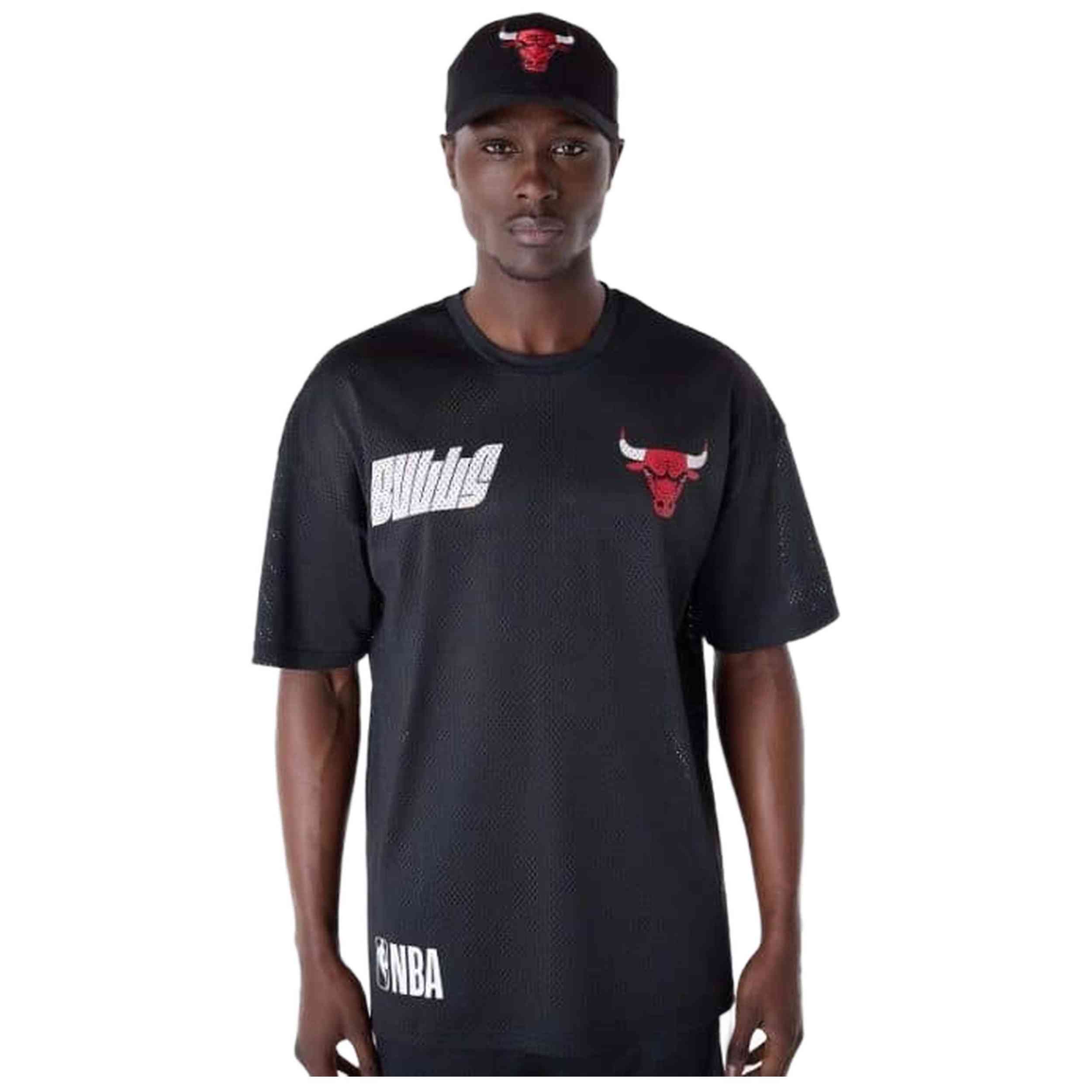 Camiseta New Era modelo Nba Grphc Mesh Tee Chibul Blk en color Negro