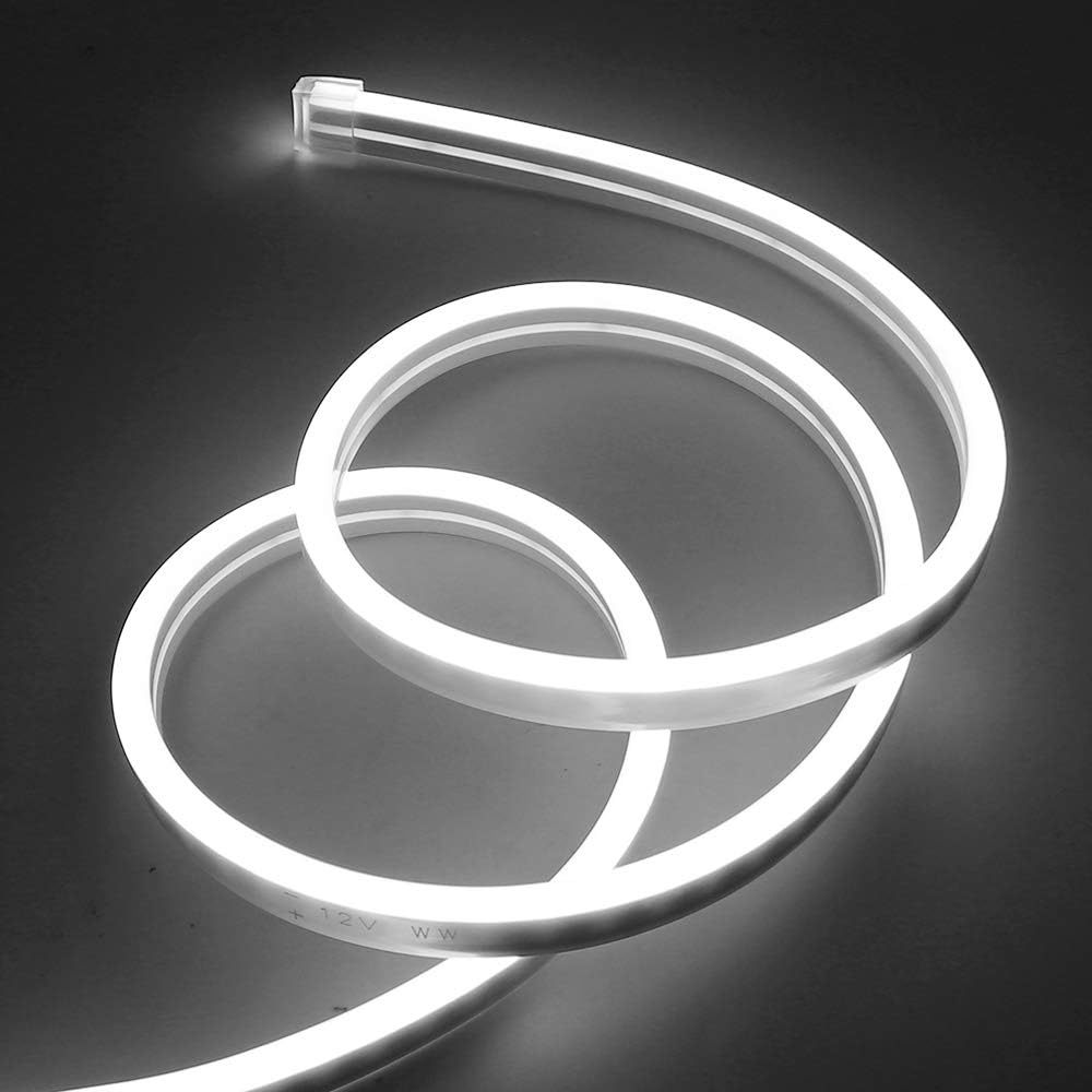 Tira de LED de Neón Flexible – Luz LED Decorativa Impermeable, 2835-120D, Luz Frío 6500K / Luz Cálida 3000K, USB 5V / DC12V / DC24V, para Interior y Exterior