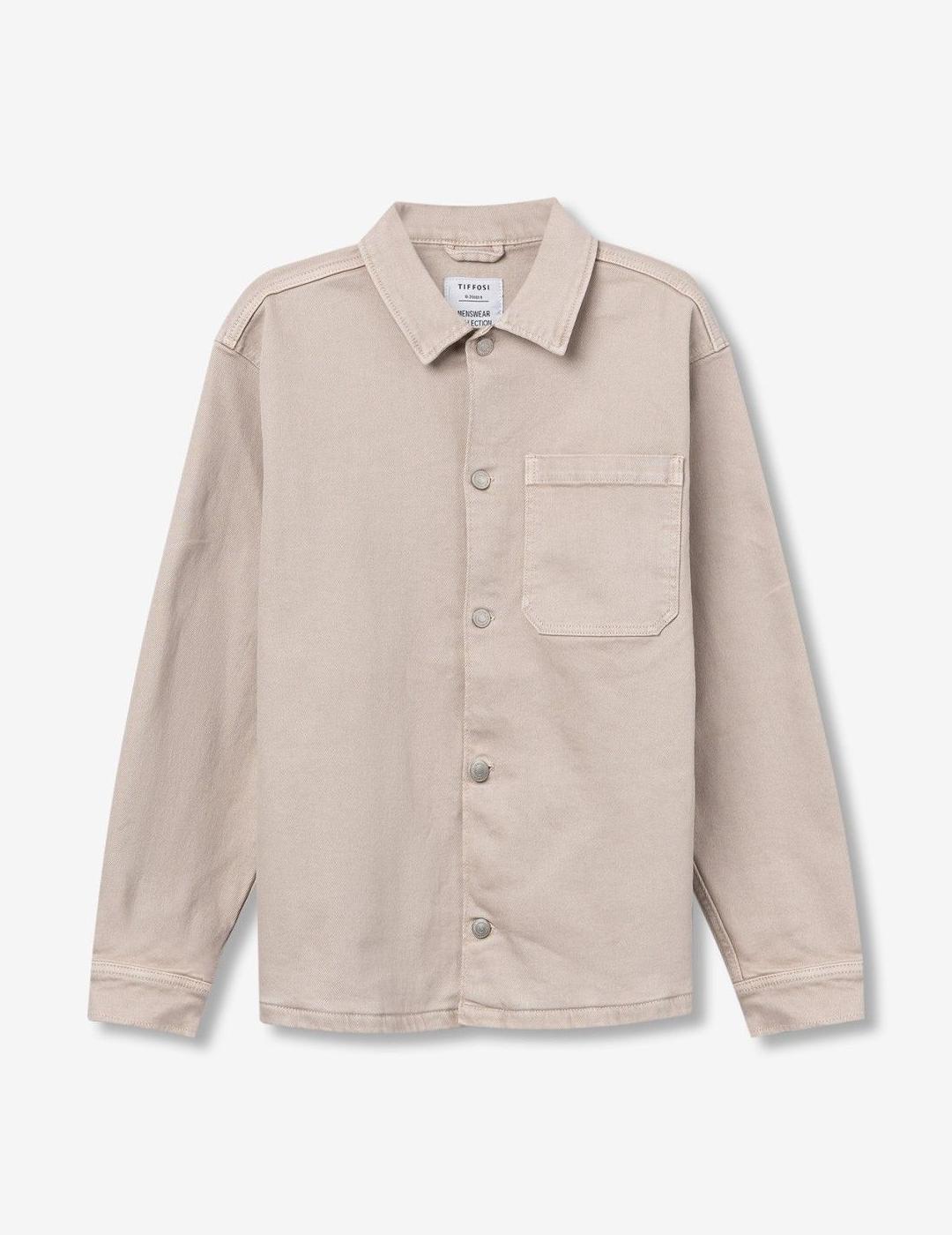 TIFFOSI CAMISA DENIM BEIGE KRIS