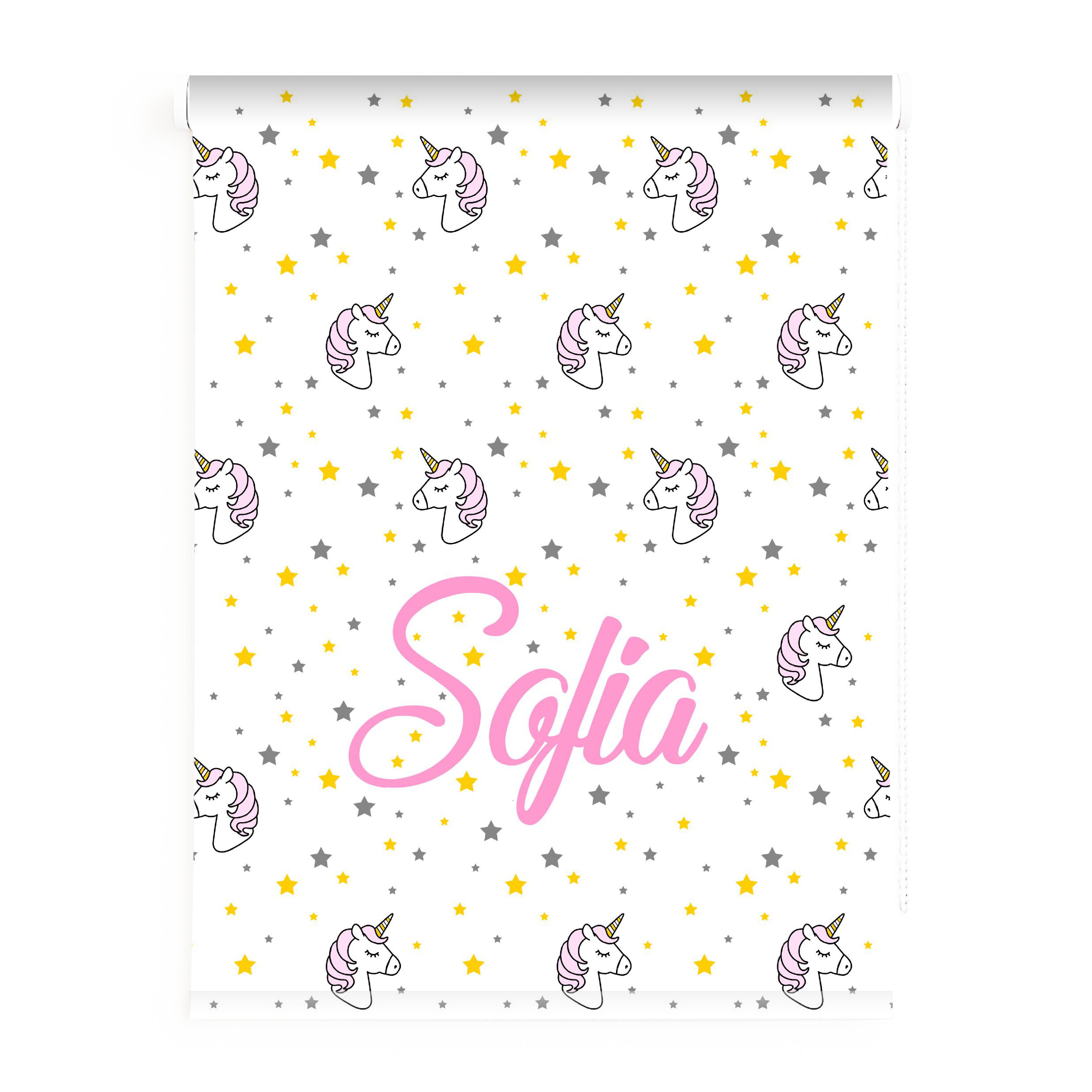 Estores Iroa-Estor Infantiles Niña- Estor Dibujo Unicornio