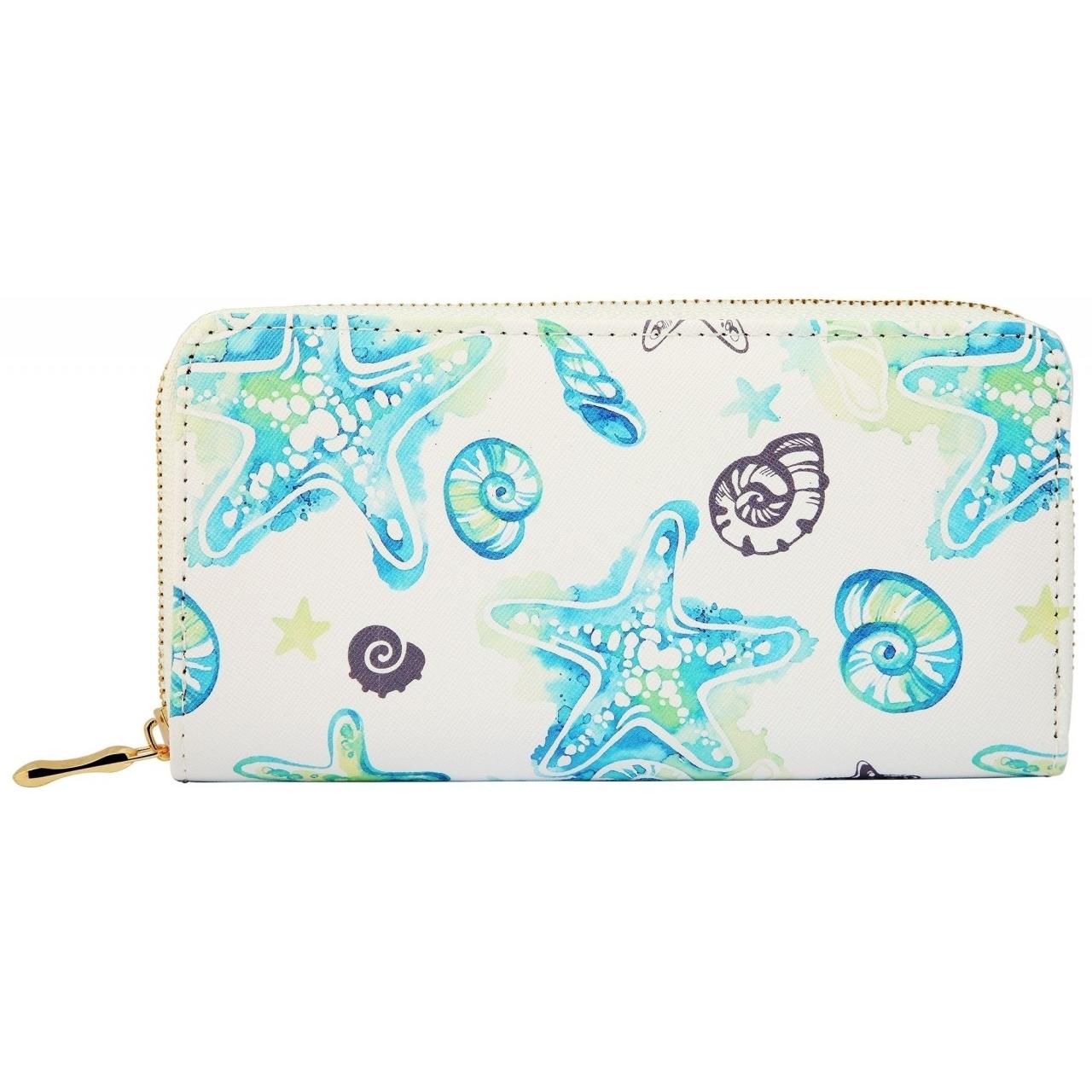 Mestre Artesão® Cartera Mujer Bege em Pele Sintética - Formato 19x10cm - 0044