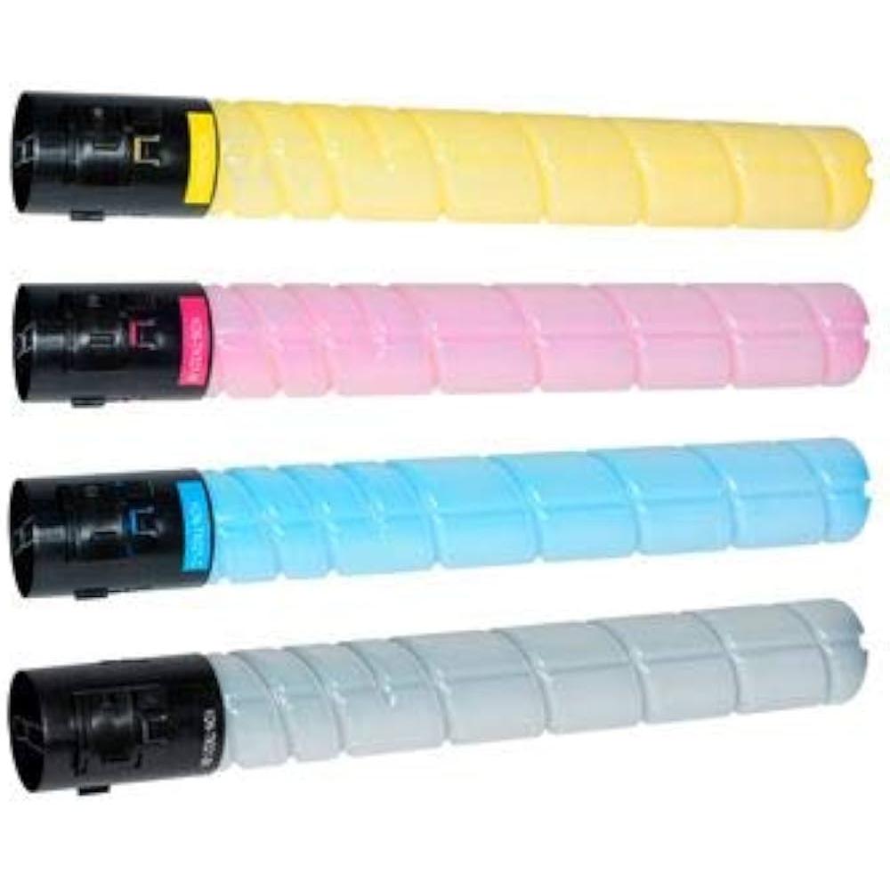 PACK 4 TONERS compatibles para Konica Minolta Bizhub C258/C308/C368