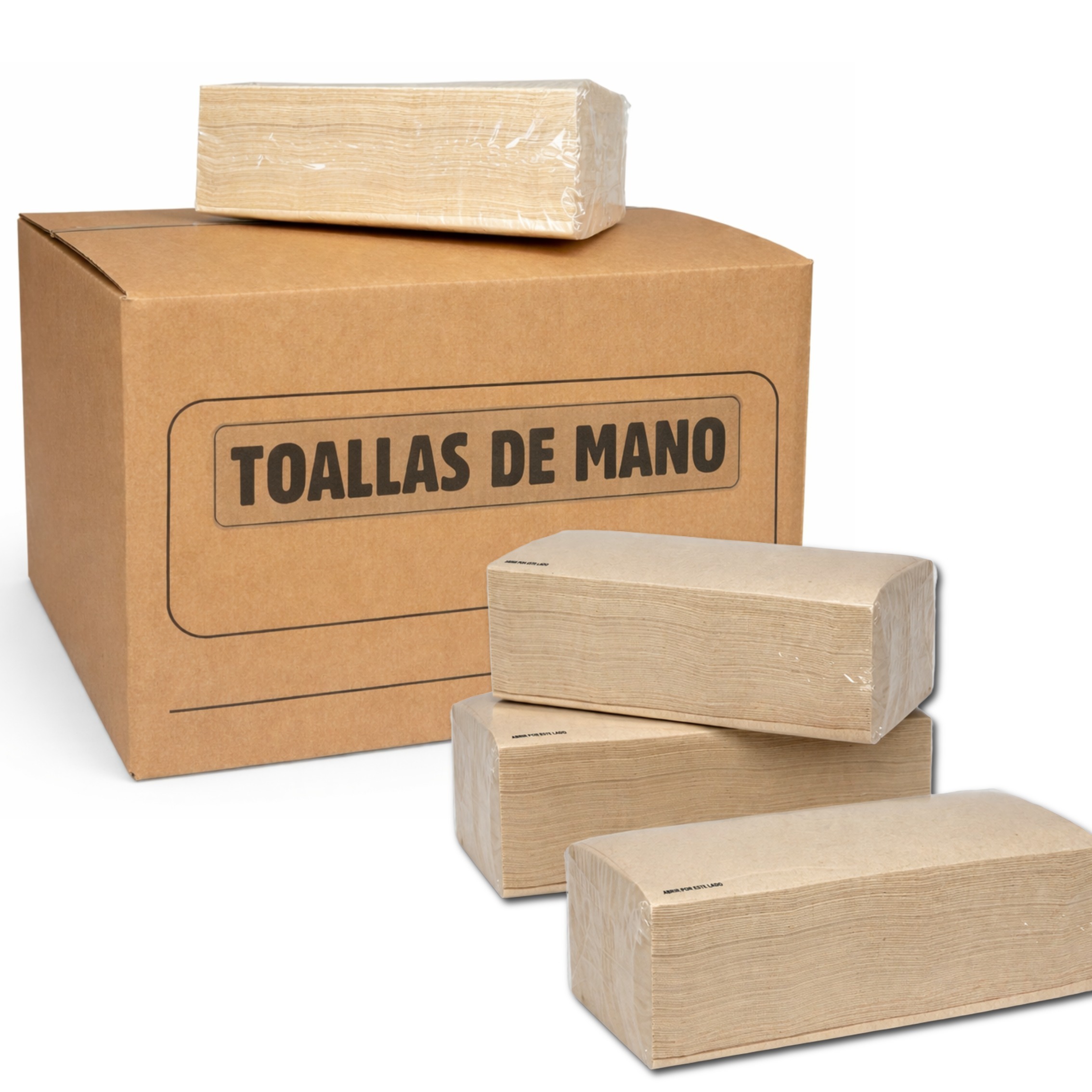 Toallas de Papel ZigZag Naturales | Papel Reciclado Alta Absorción | Secado Rápido sin Residuos | Toallas de Mano para Baño, Oficina y Negocio
