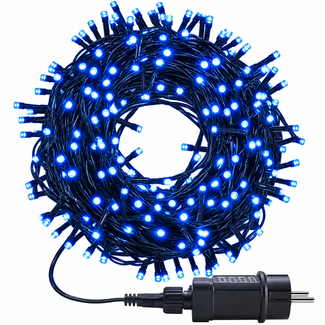 Guirnalda de Luces LED Cable Verde para Navidad - 8 funciones; Ideal para decorar árboles de Navidad tanto en interiores como exteriores - Kmt Style