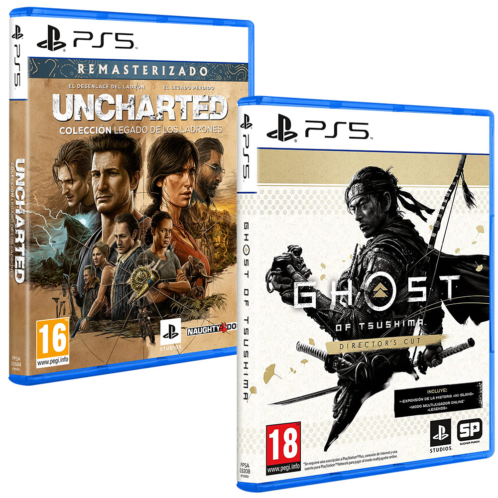 PACK Uncharted Colección + Ghost of Tsushima (Director's Cut) PS5