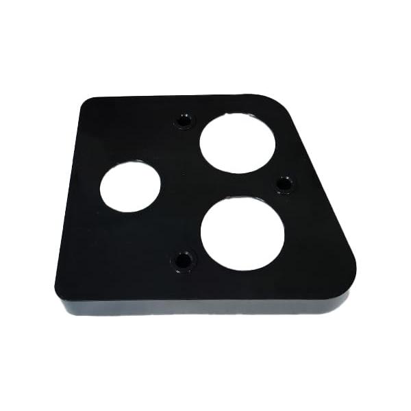 3RG INDUSTRIAL Base piloto trasero izquierda negro, OEM 2 CV