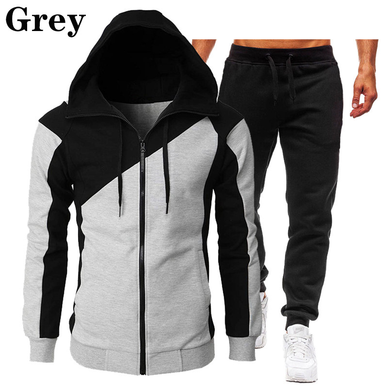 TK Chaqueta con capucha de otoño e invierno para hombre, deportiva, informal, de moda, con suéter de terciopelo, traje de manga larga para hombre
