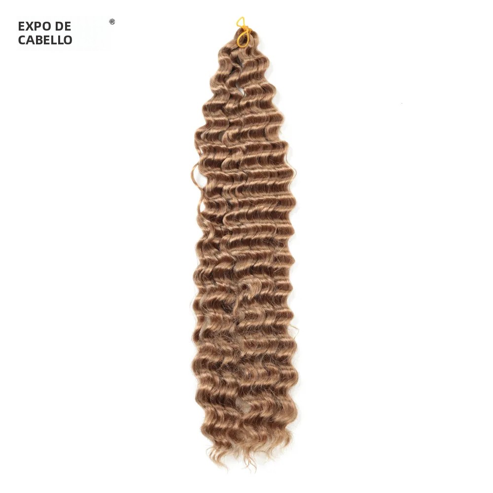 TK Extensiones De Cabello Sintético Freetress Deep Wave Twist Para Tejido Crochet 22"28" Ombre Ocean Wave Suave Para Mujeres