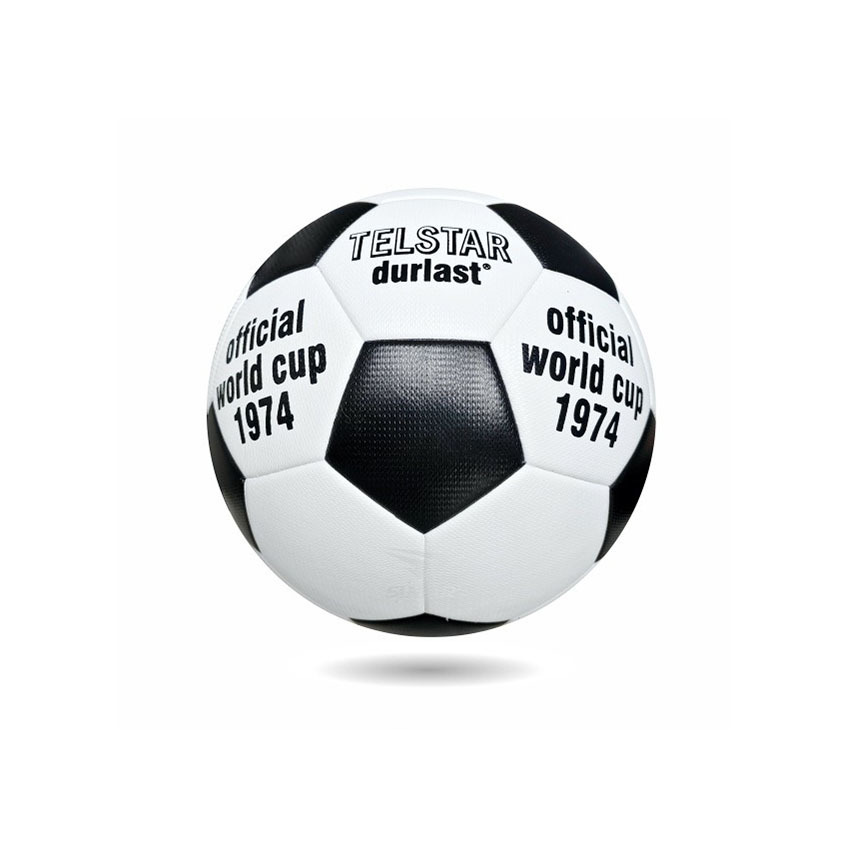 Balón de fútbol profesional tamaño 5 de la serie Mundial, confeccionado con cuero sintético pegado. Diseñado para jóvenes y adultos, apto tanto para partidos como para entrenamientos, incluyendo el uso por parte de estudiantes.