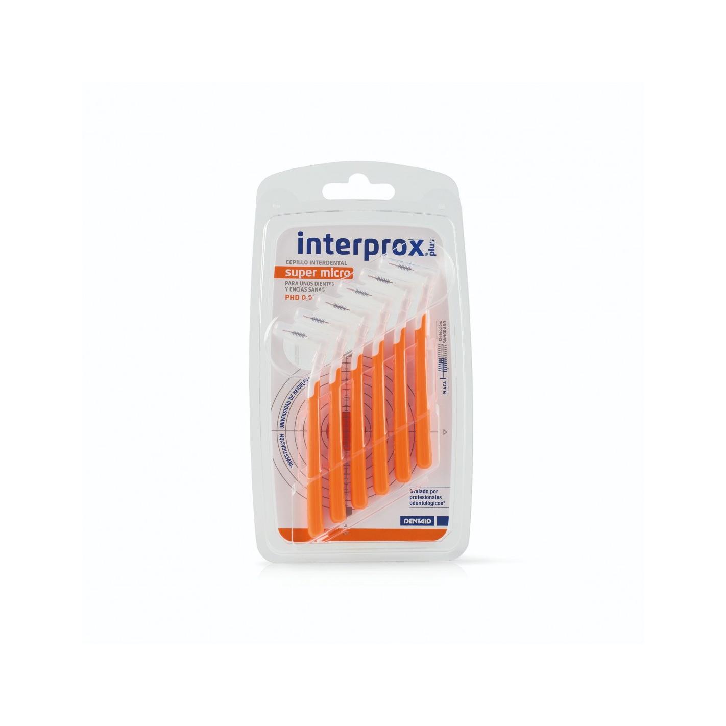 Interprox Plus Super Micro Pack de 6 Cepillos Interdentales de 0.9 mm
