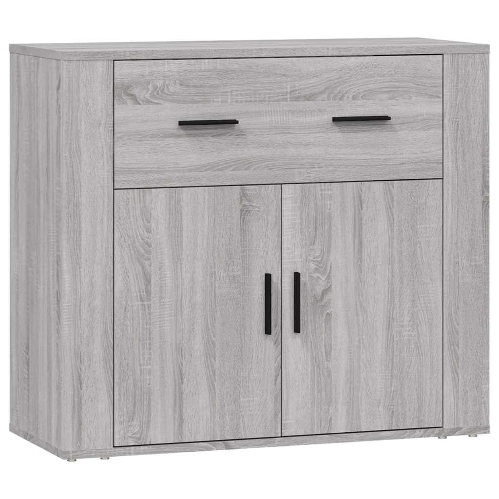 vidaXL Aparador de madera contrachapada gris Sonoma 80x33x70 cm