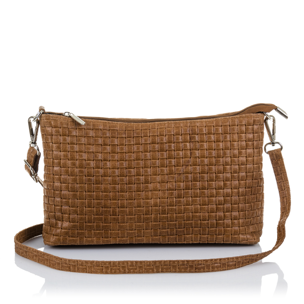 Firenze Artegiani. Zia Bolso bandolera Mujer.Piel auténtica Gamuza Grabado Geométrico . Made in Italy. Vera Pelle Italiana.