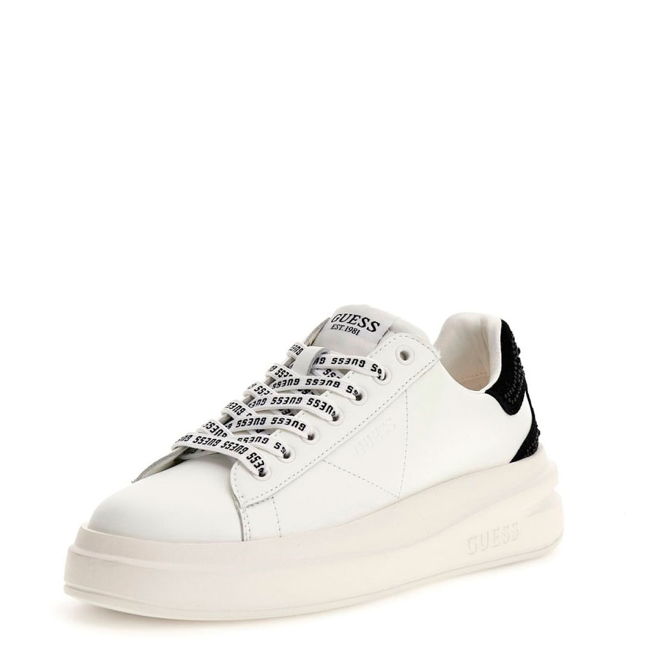 Guess Zapatillas Elbina Blancas FLTELB LEA12-WHBLK , para Mujer