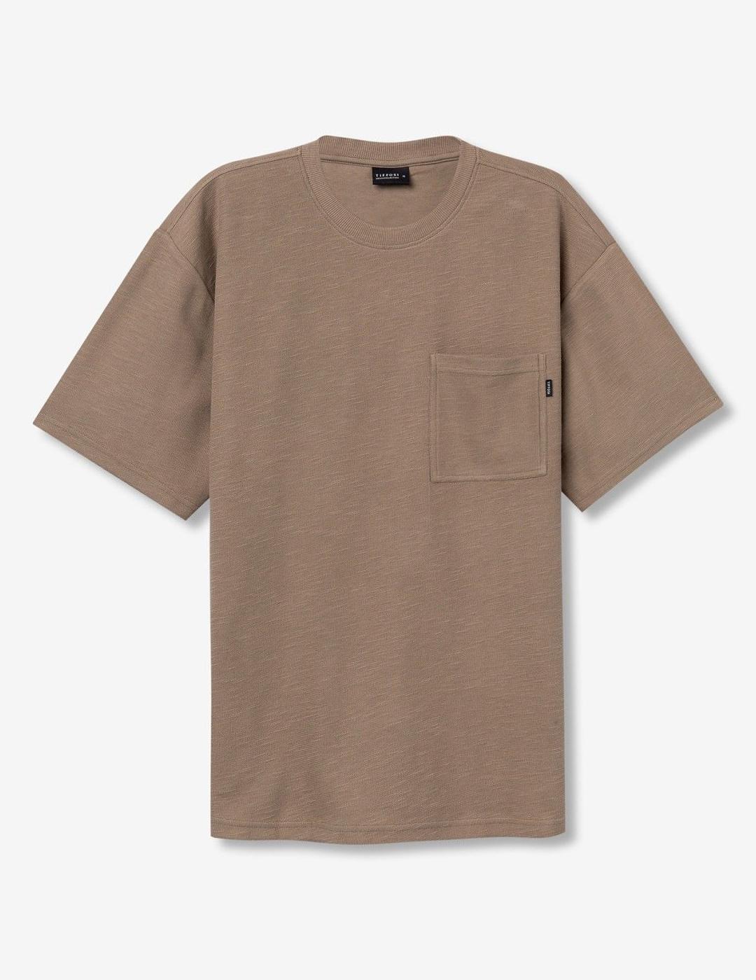 TIFFOSI CAMISETA MARRON PUNTO NASH