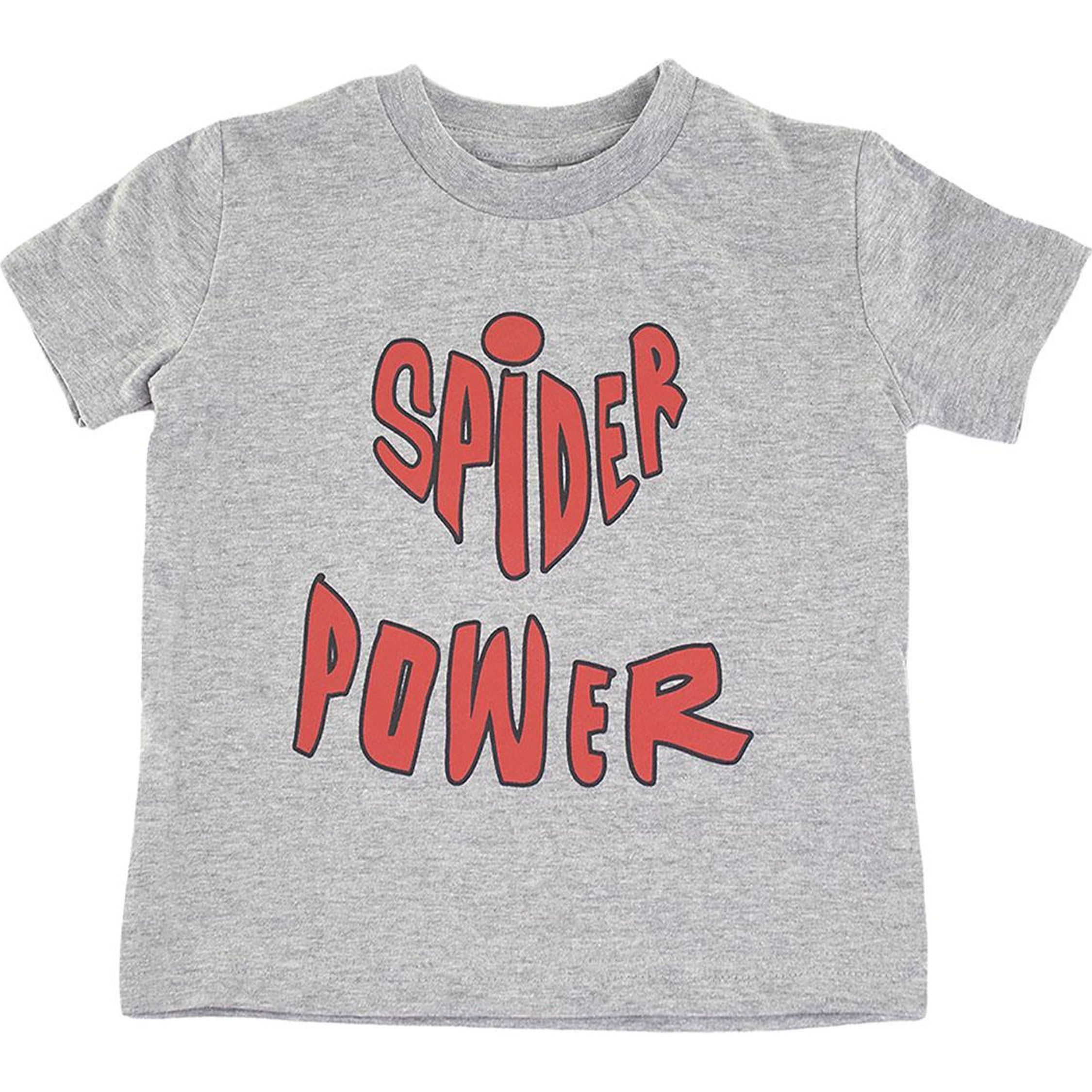 CAMISETA CORTA SINGLE JERSEY SPIDERMAN - GRIS