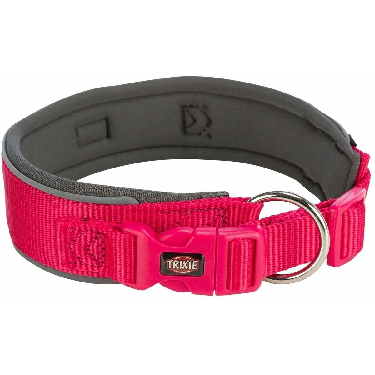 TRIXIE Prem.Collar extra ancho L:46–55cm/50mm Fucsia