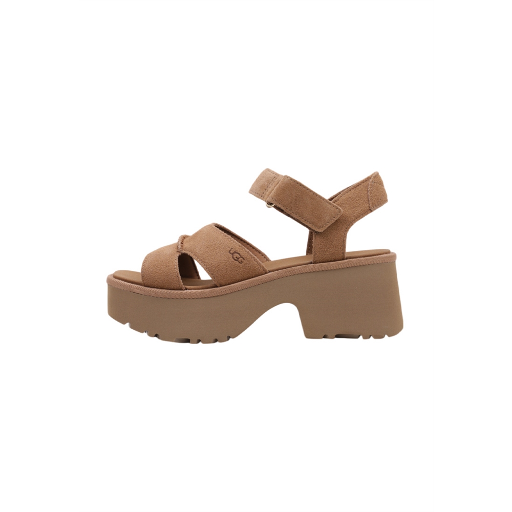 UGG New Heights Ankle Strap Sandalias Con Plataforma Mujer Marrón