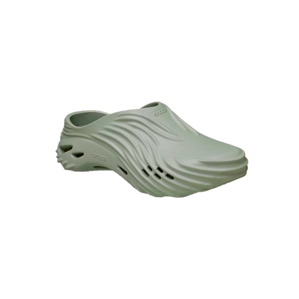 Crocs - Zuecos hombre 210521 gris cómodos y versátiles para primavera y verano, sin cordones y suela antideslizante