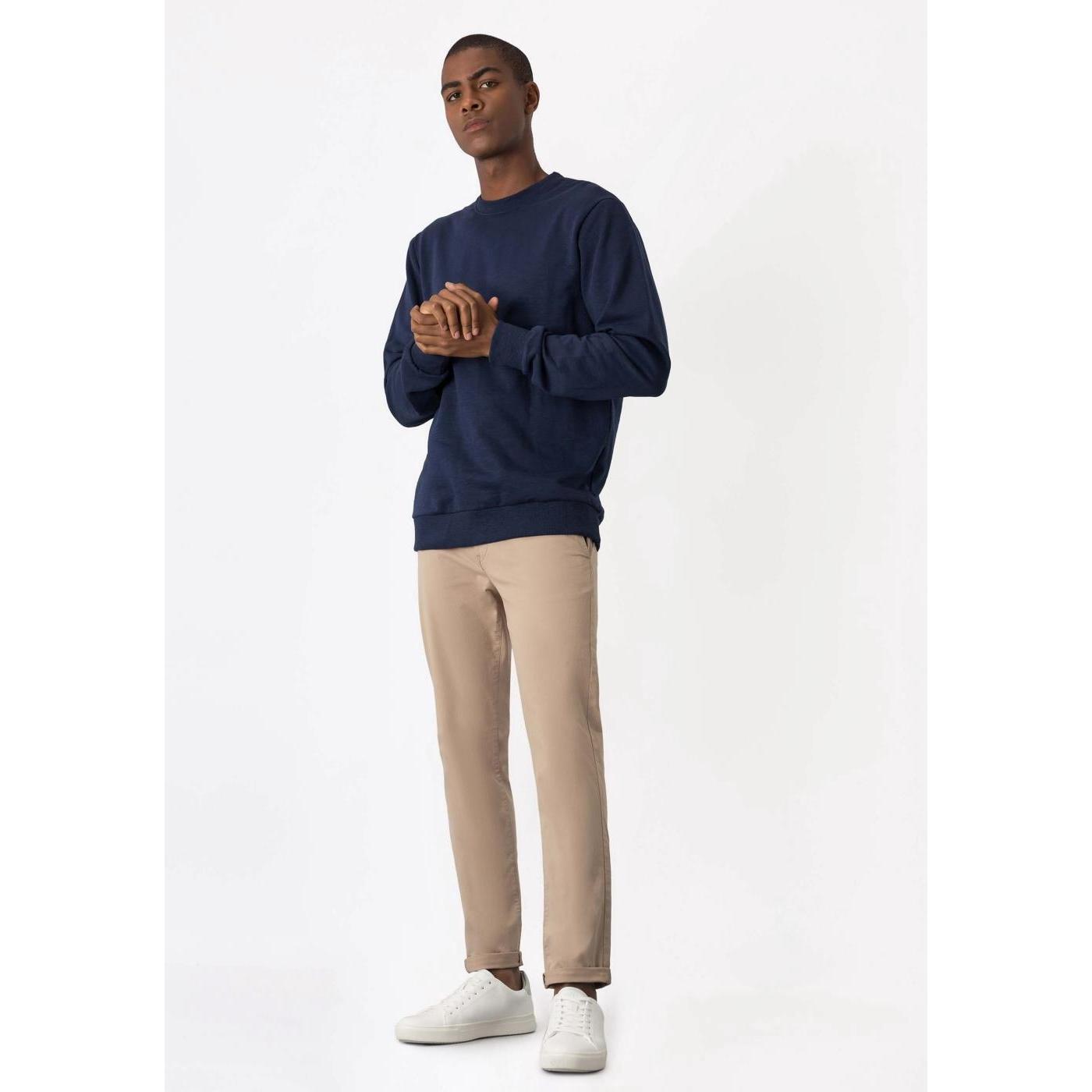 Tiffosi Pantalón Chino Slim Fit H 35 Beige Suave y Vistoso