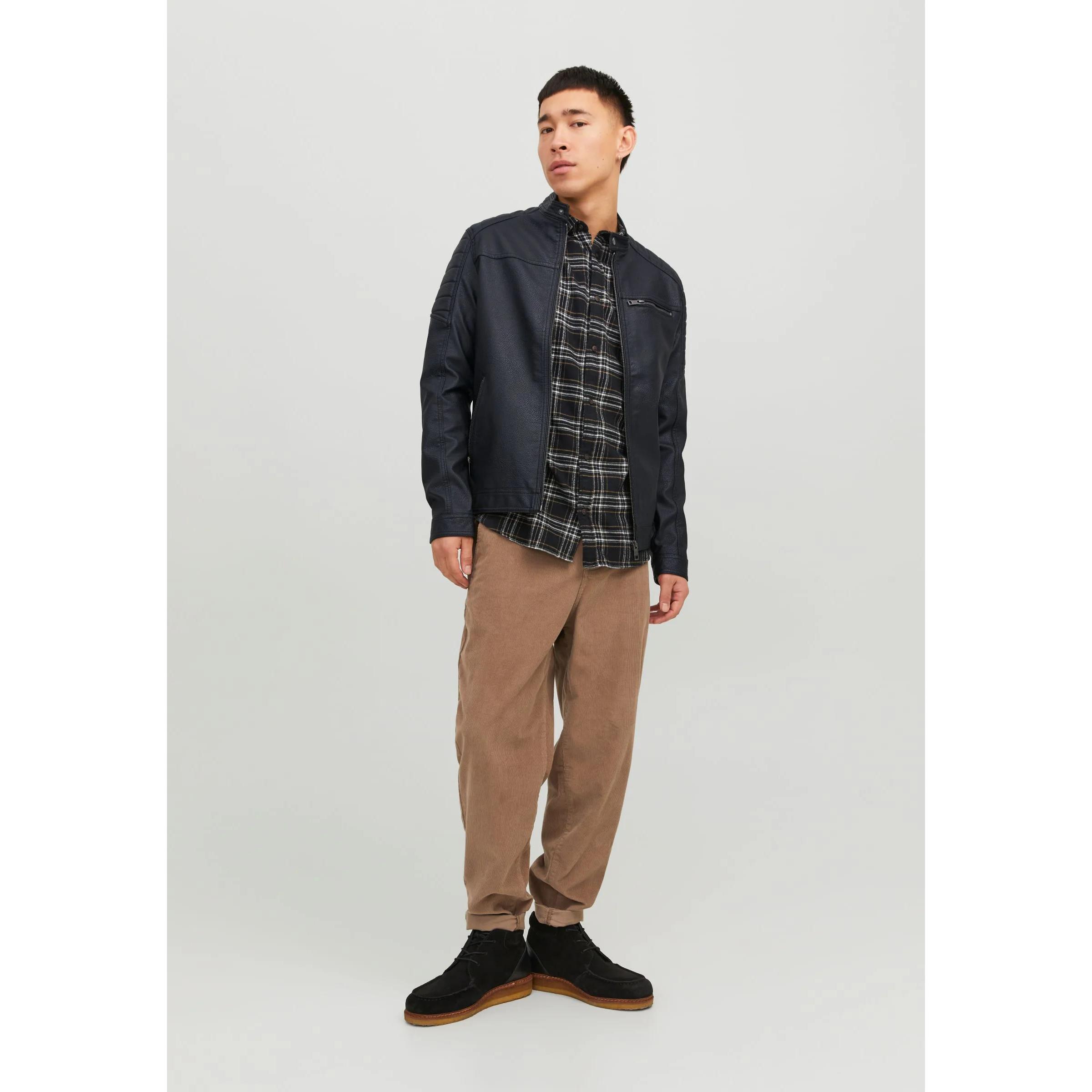 Jack&Jones cazadora ecopiel JJEROCKY *