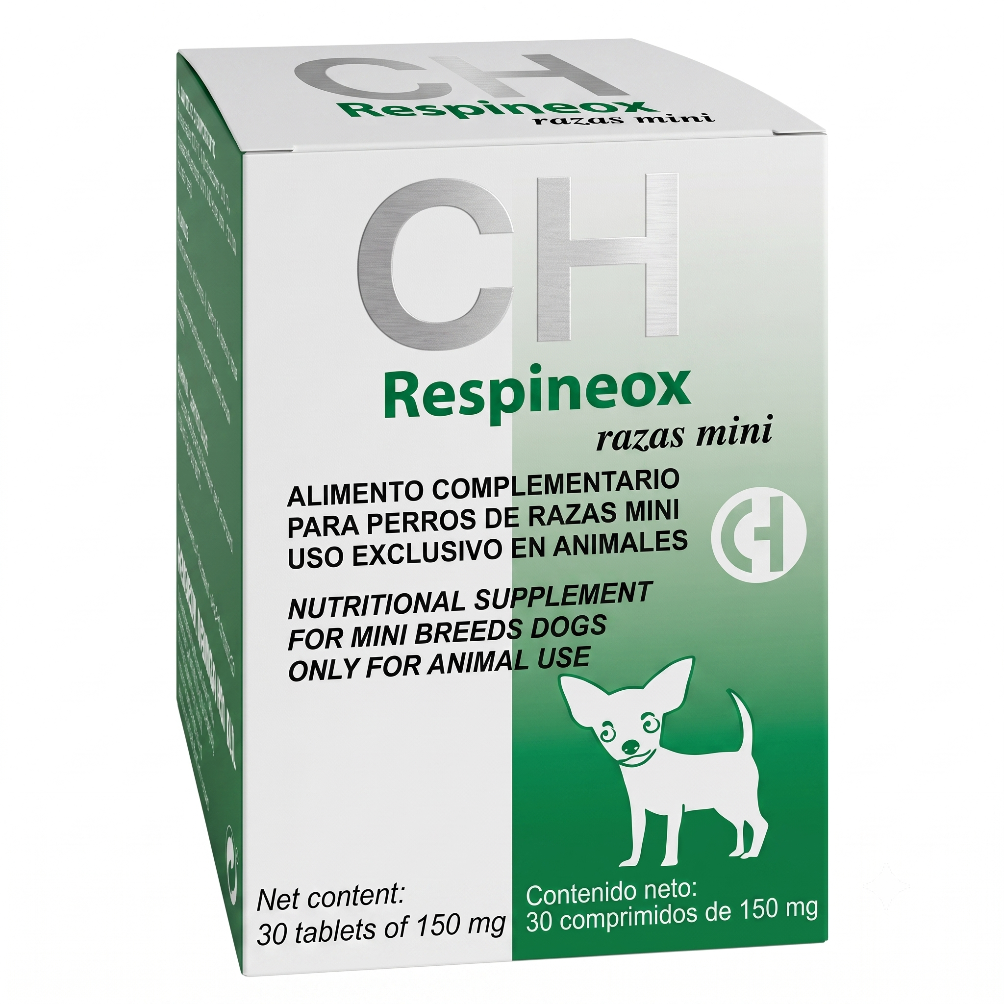 Respineox Razas Mini ChemicalIberica 30 Comprimidos | Alivio de la Tos Seca y Mucosidad en Perros Pequeños