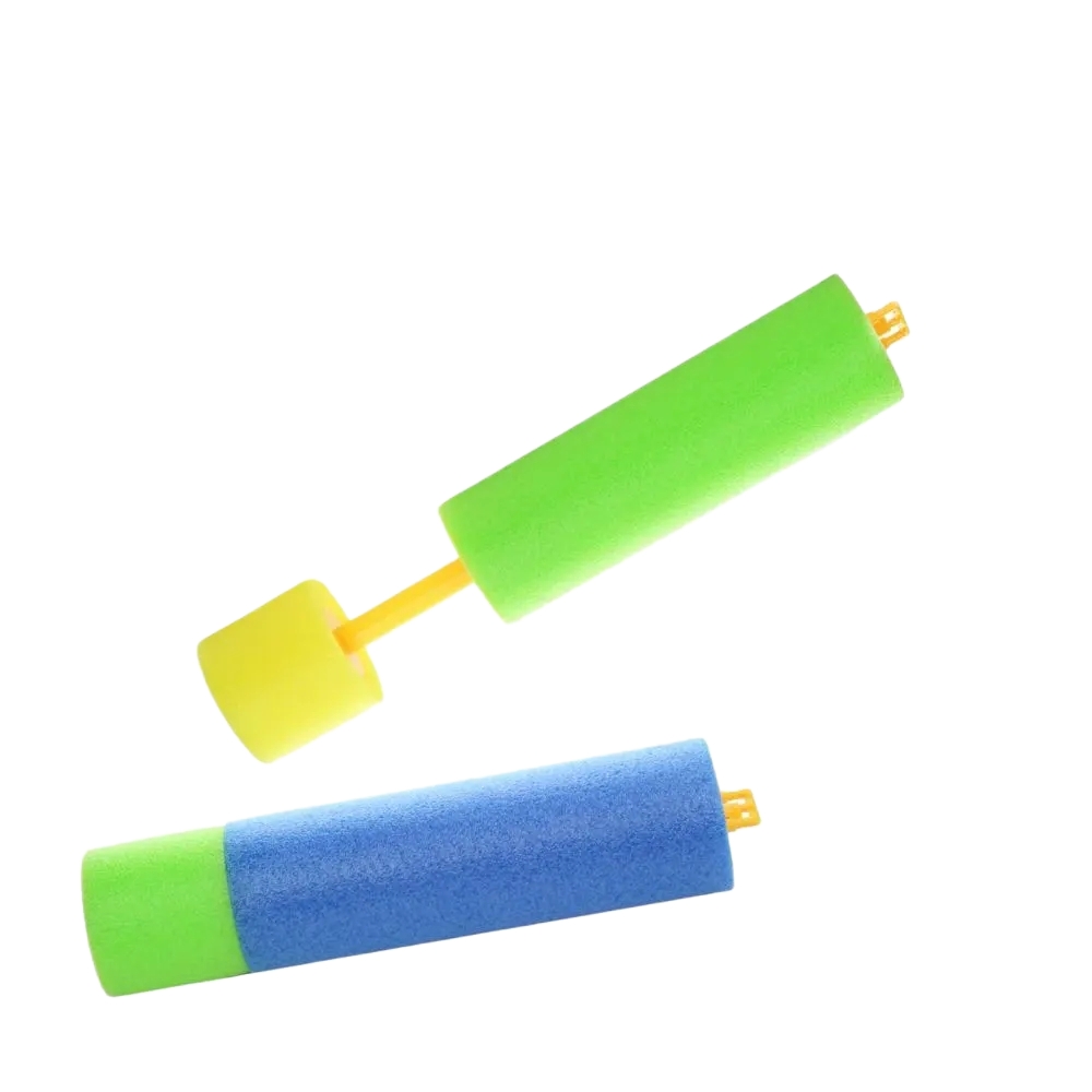 PLUSHOME Pistola de Agua de Esponja para Niños Pack 3/6 - Alcance Lejano y Sin Fugas